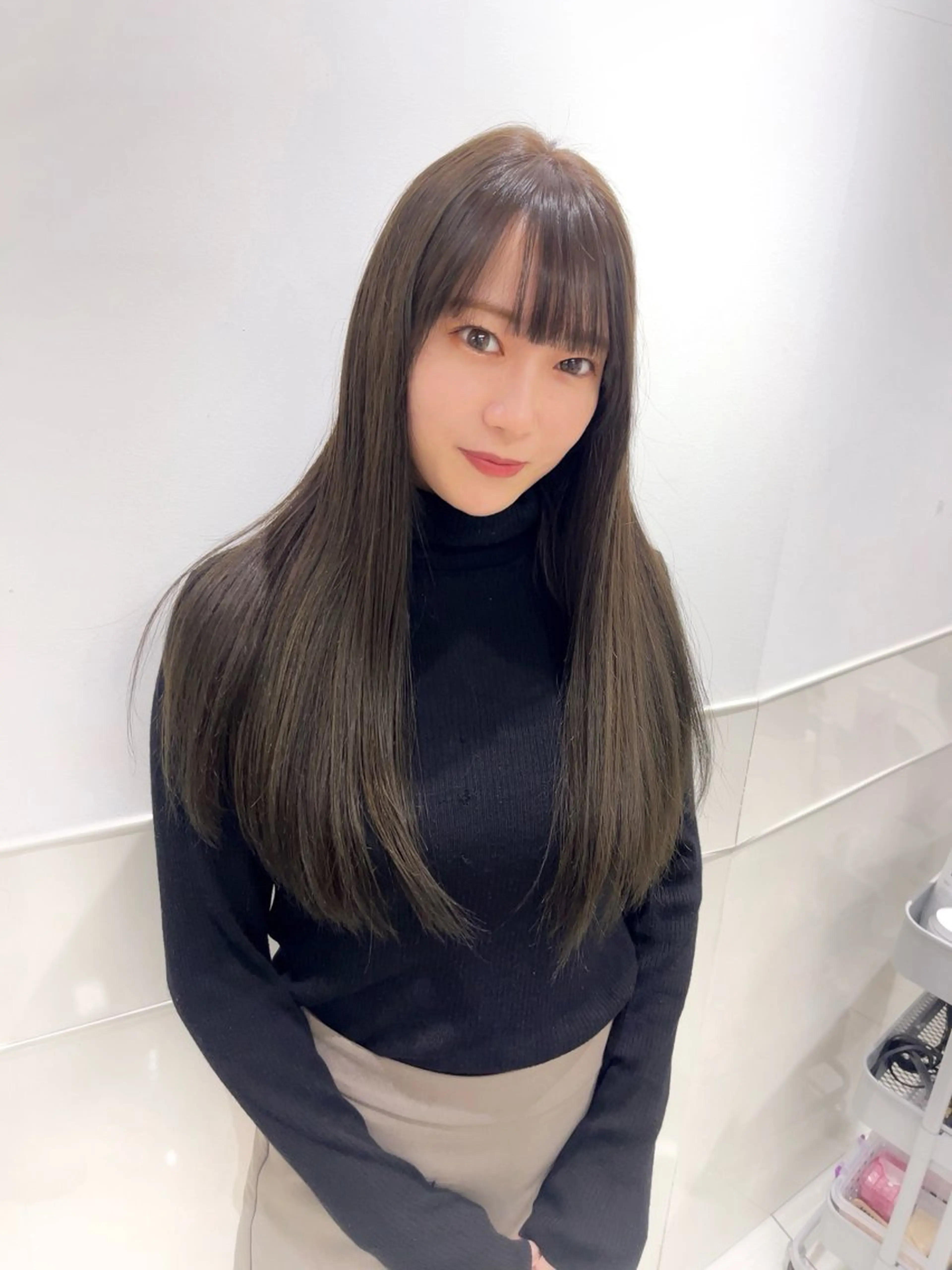 ロング カラー ブリーチ 透明感カラー ブリーチなしカラー りおな/髪質改善/ カラー /平尾のヘアスタイル