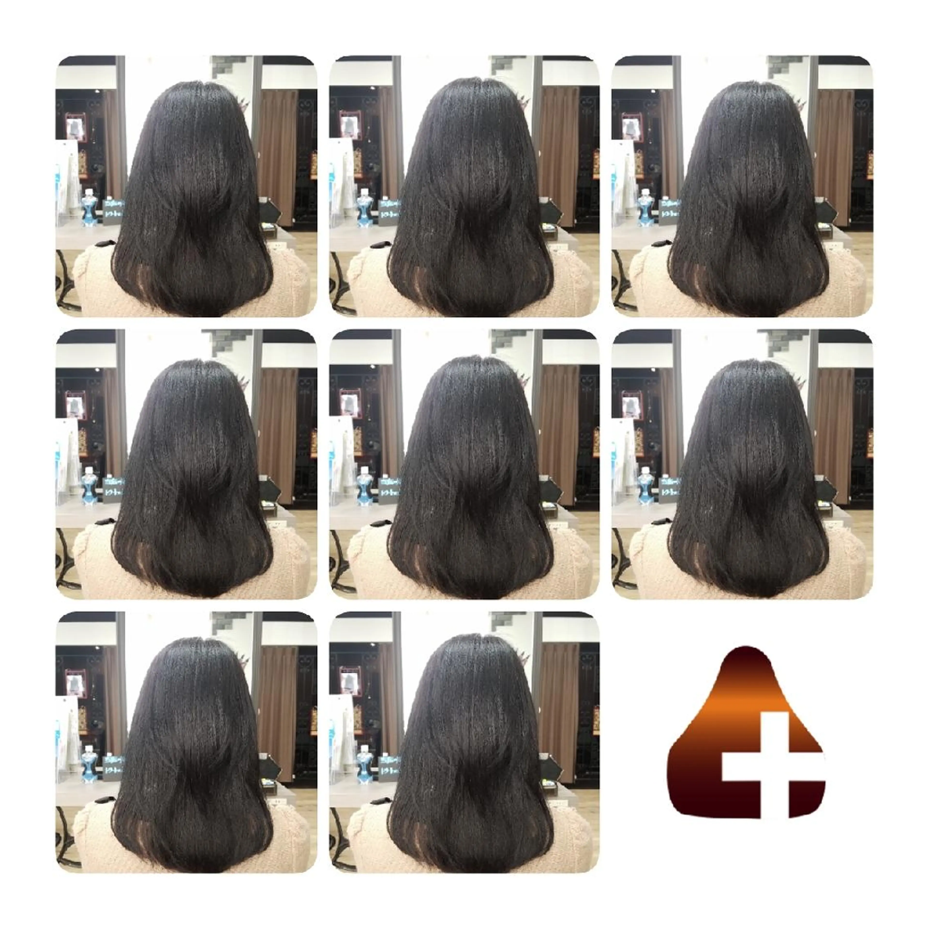 セミロング カラー ブルーカラー トリートメント トリートメント 髪の病院  ルーミールームのヘアスタイル