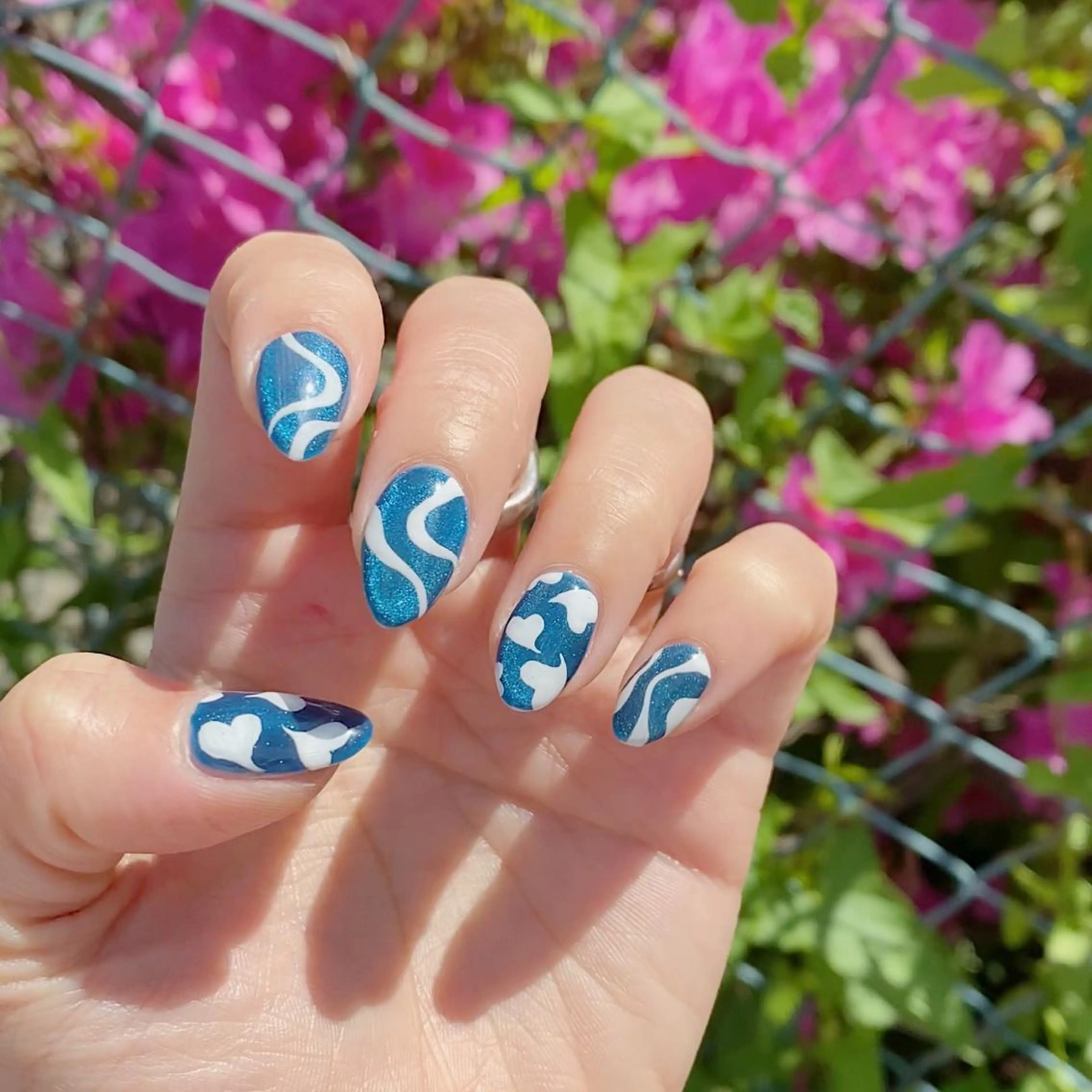 ネイル 氷ネイル・うるうるネイル 韓国ネイル マグネットネイル Nail by Licorneのネイルデザイン