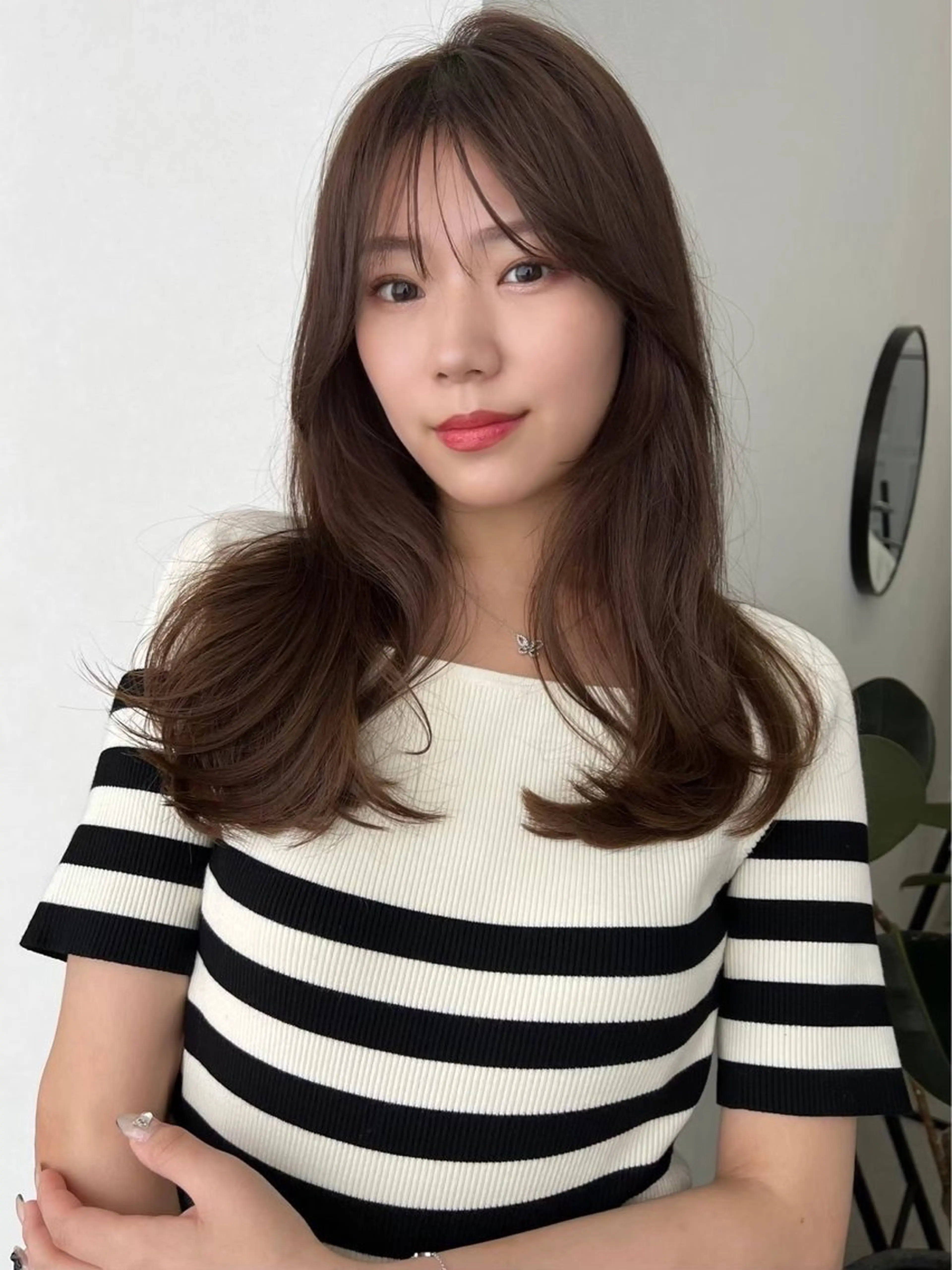 ロング ヘアカラー トリートメント soyon心斎橋所属・♡透明感/艶カラー/ M a I ♡のヘアスタイル