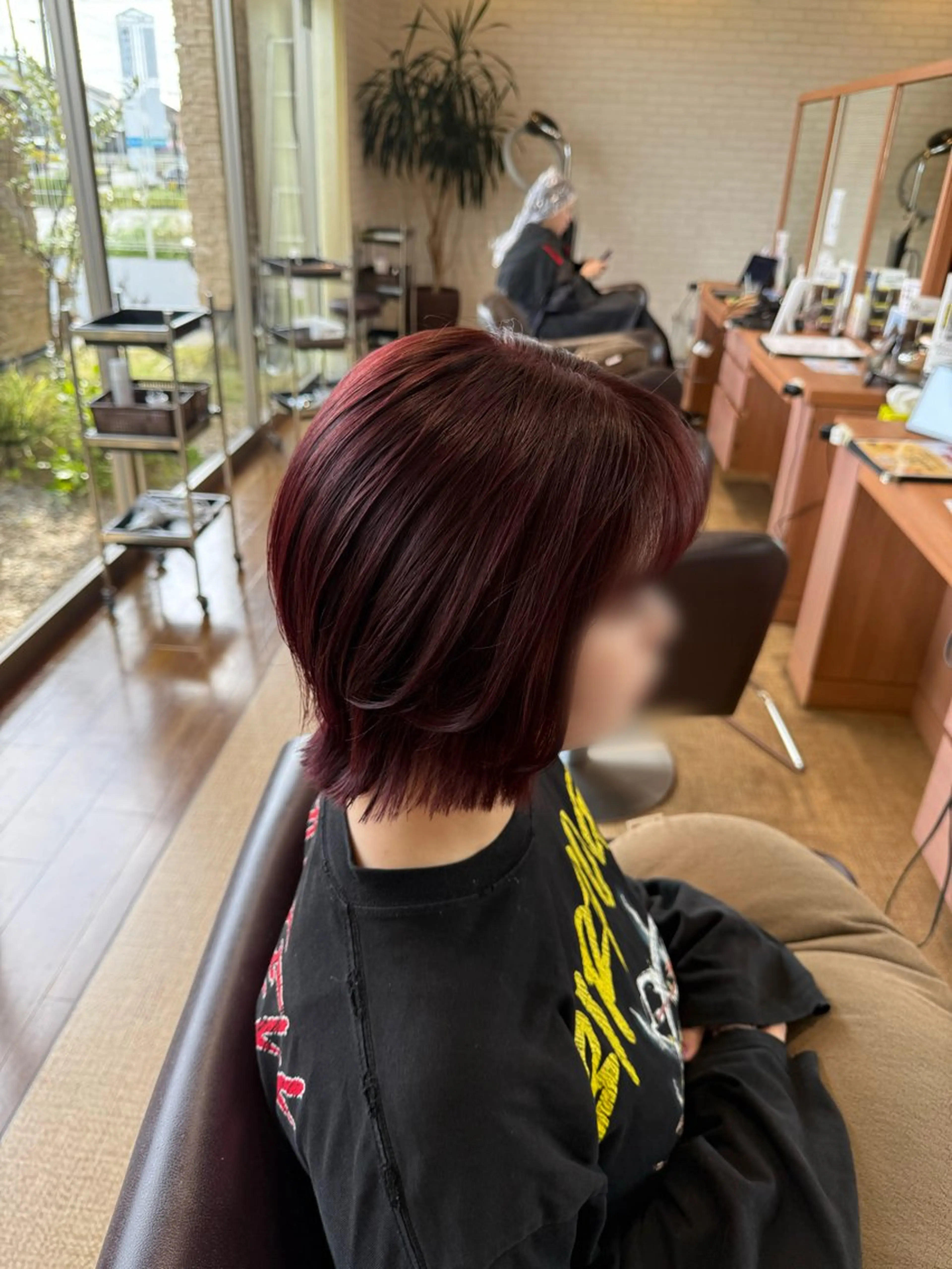 ミディアム ボブレイヤー ボブ レイヤーカット 🍏平山 七菜🏠のヘアスタイル