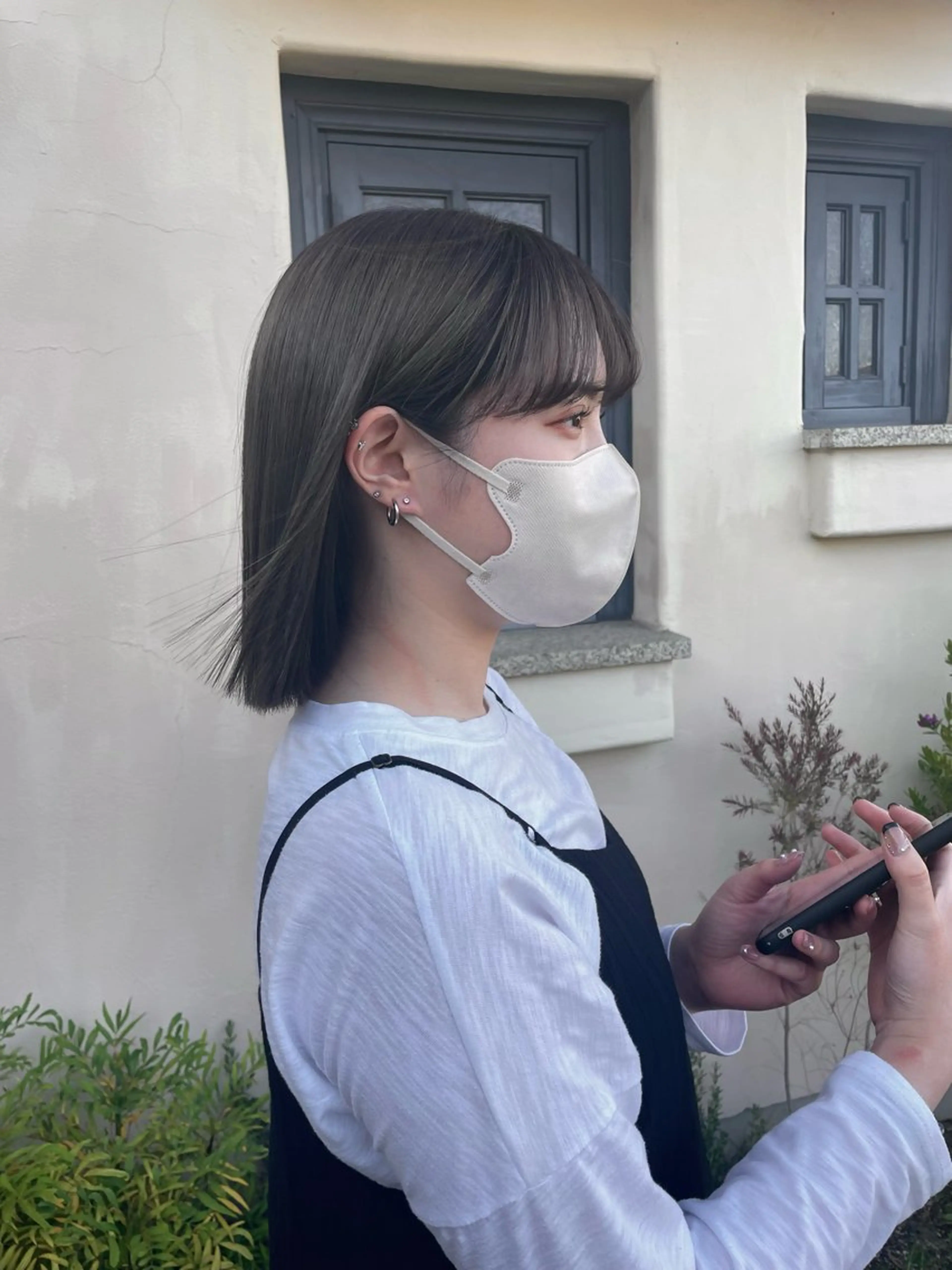 ミディアム ツヤ感/透明感カラー /蟹江/harunaのヘアスタイル