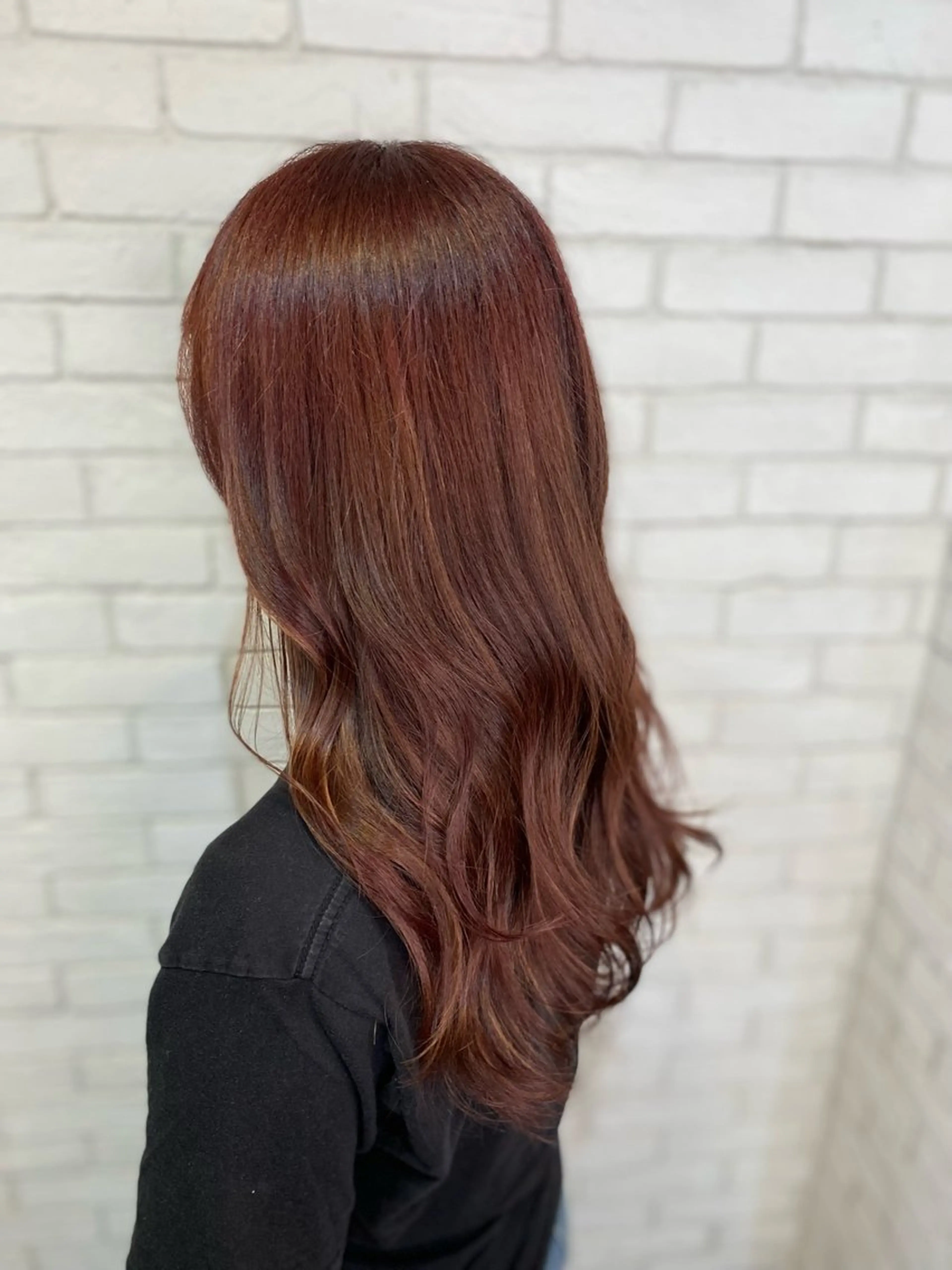 ロング カラー カット ヘアカラー トリートメント ヨシダ フミノリのヘアスタイル