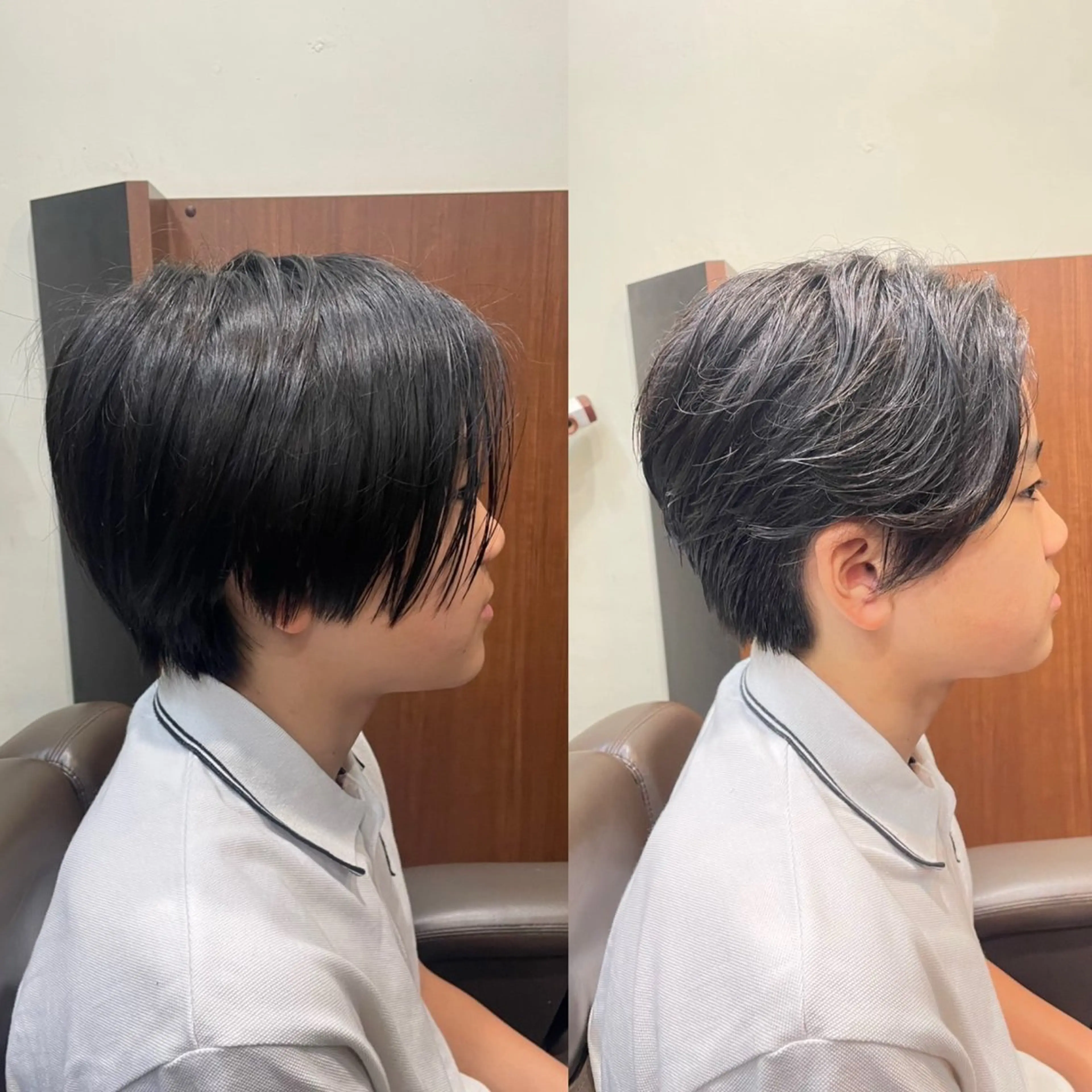 ミディアム パーマ メンズ カット パーマ 💈トレサンパ 💈金山駅✂︎愛実のヘアスタイル