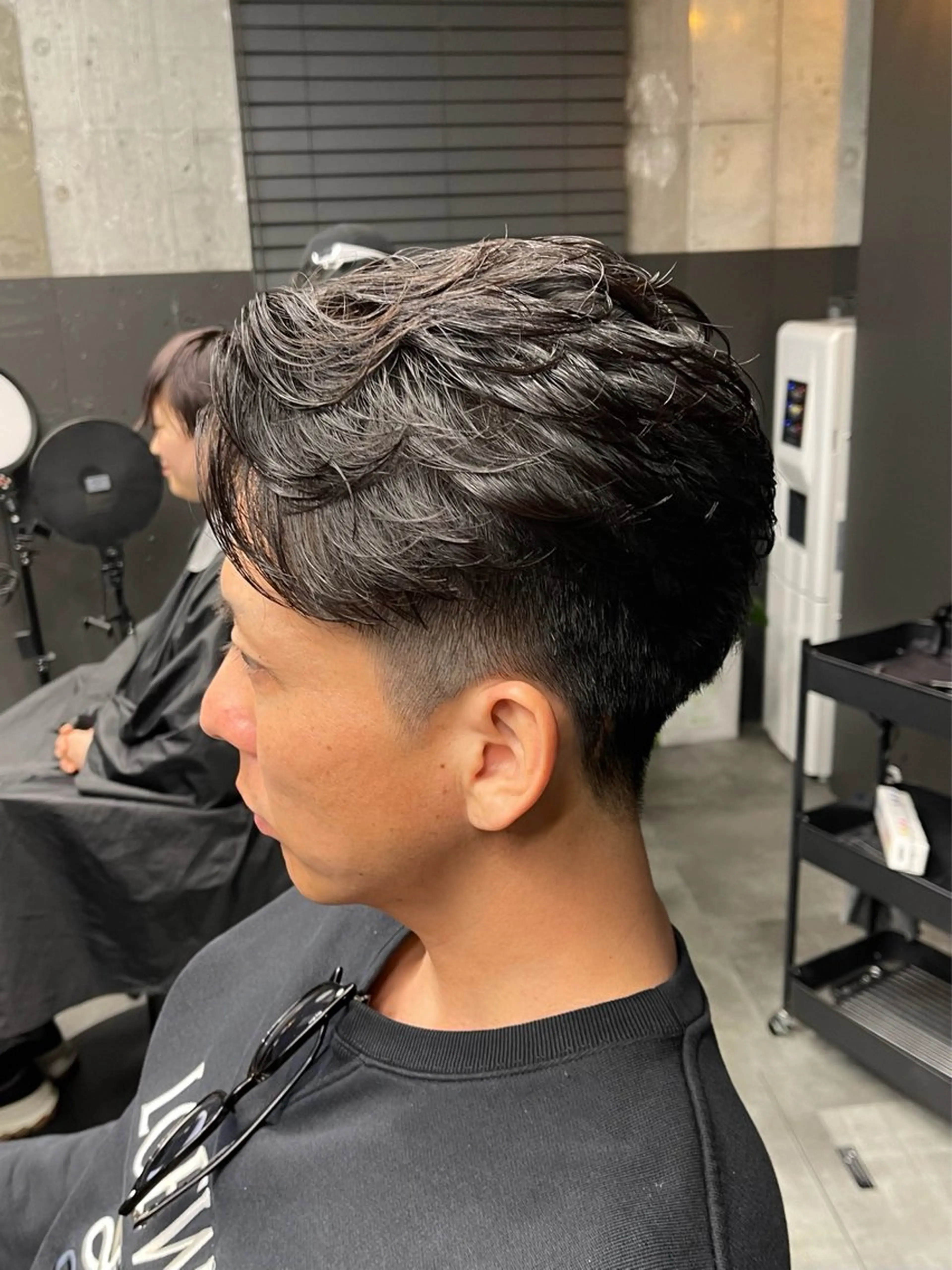 ショート メンズ 外国人風カラー かずき 💈毛流れ💈のヘアスタイル