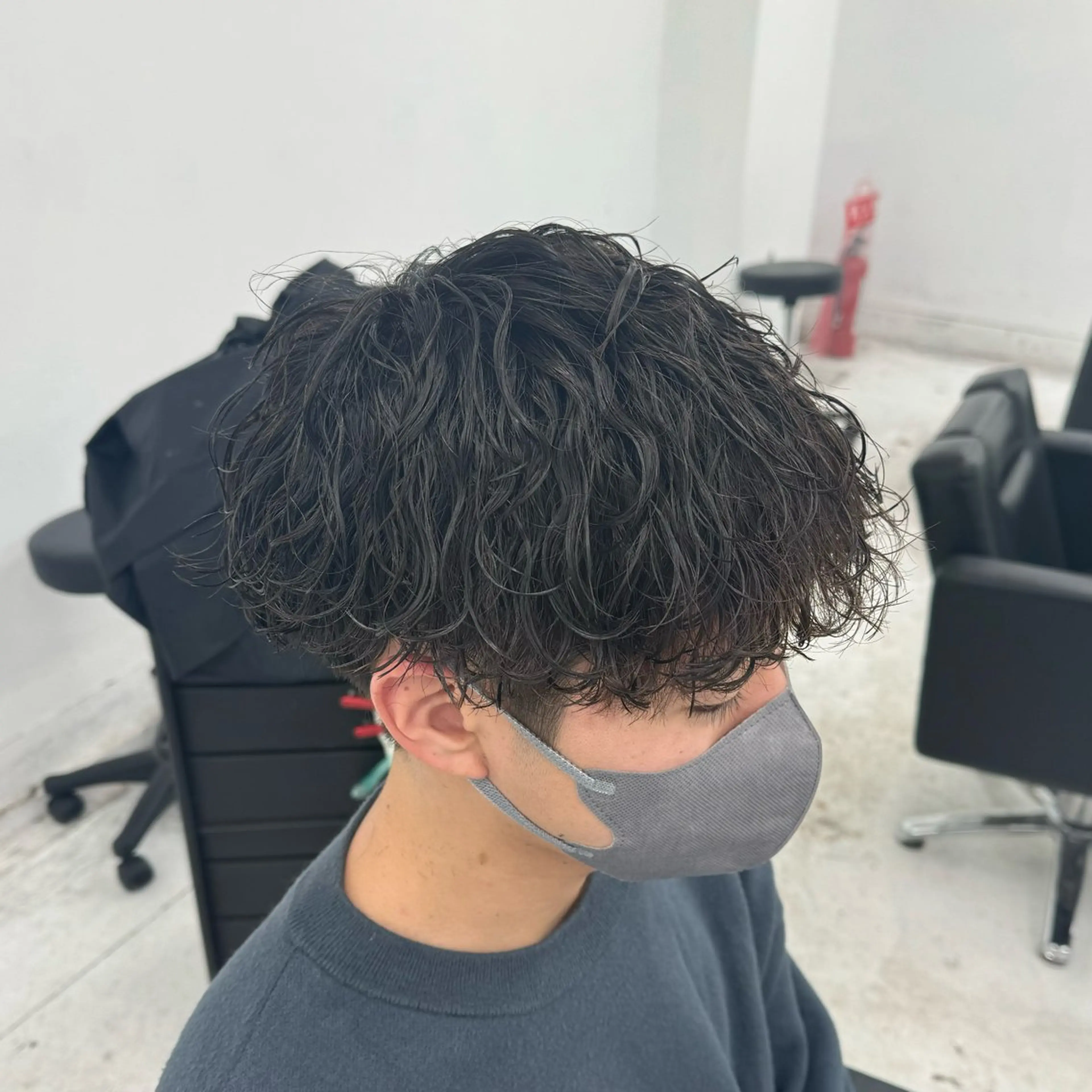 パーマ メンズ 波巻きパーマ カット パーマ 柏メンズカットパーマ NO.1タイチのヘアスタイル