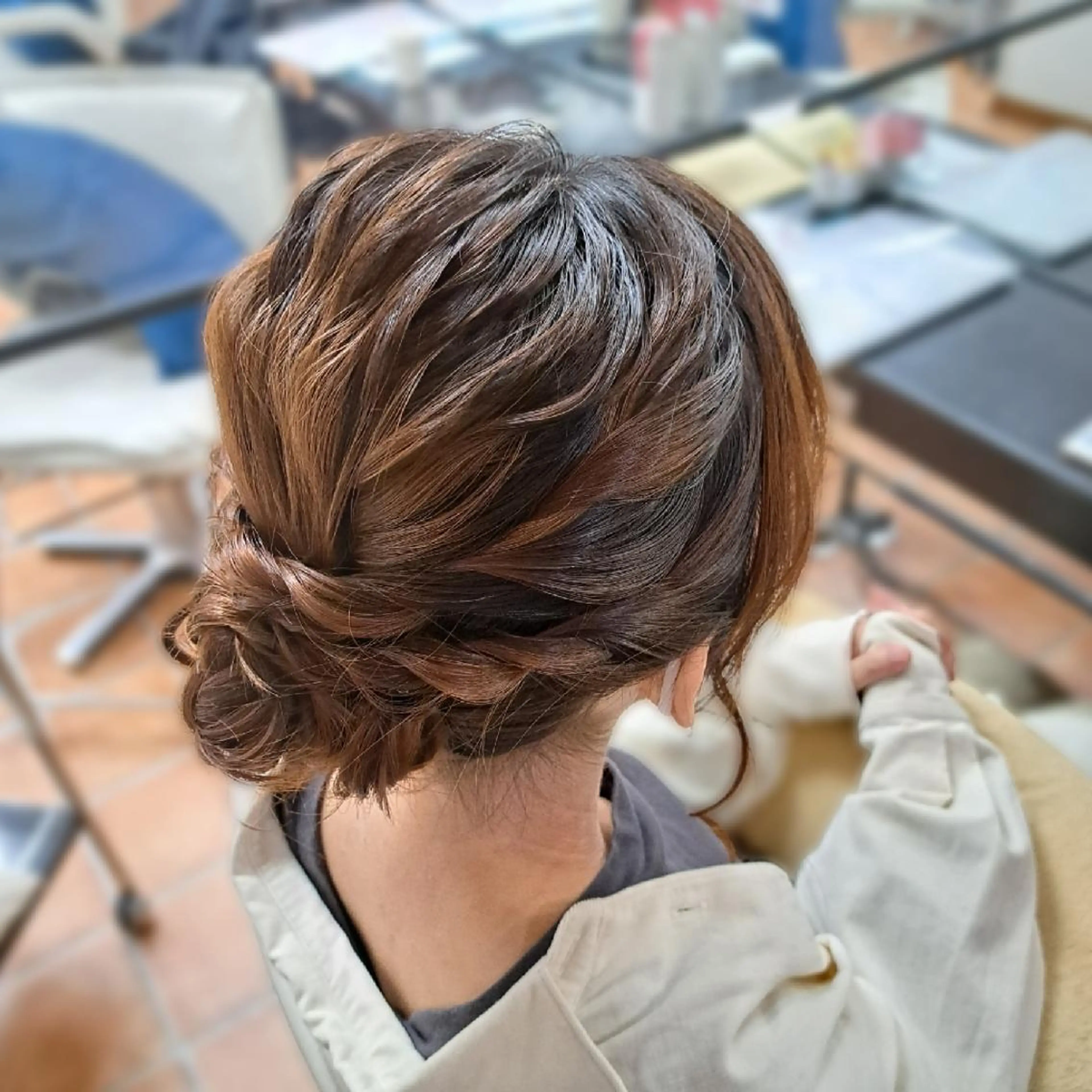 ヘアアレンジ 💜𝑳𝑼𝑵𝑨 🌻母良田愛美🌻のヘアスタイル