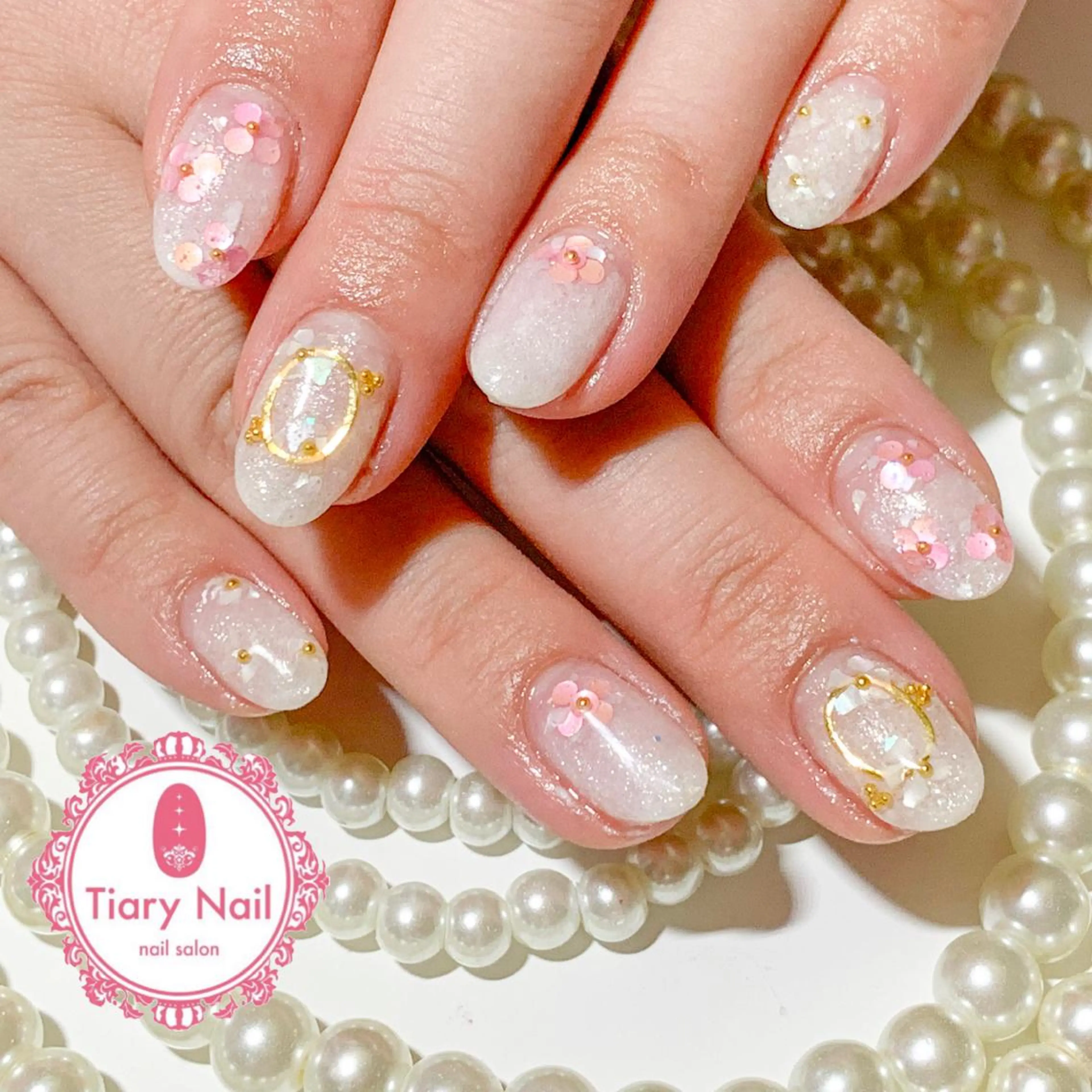ネイル 💗🪽Tiary Nail🪽💗のネイルデザイン