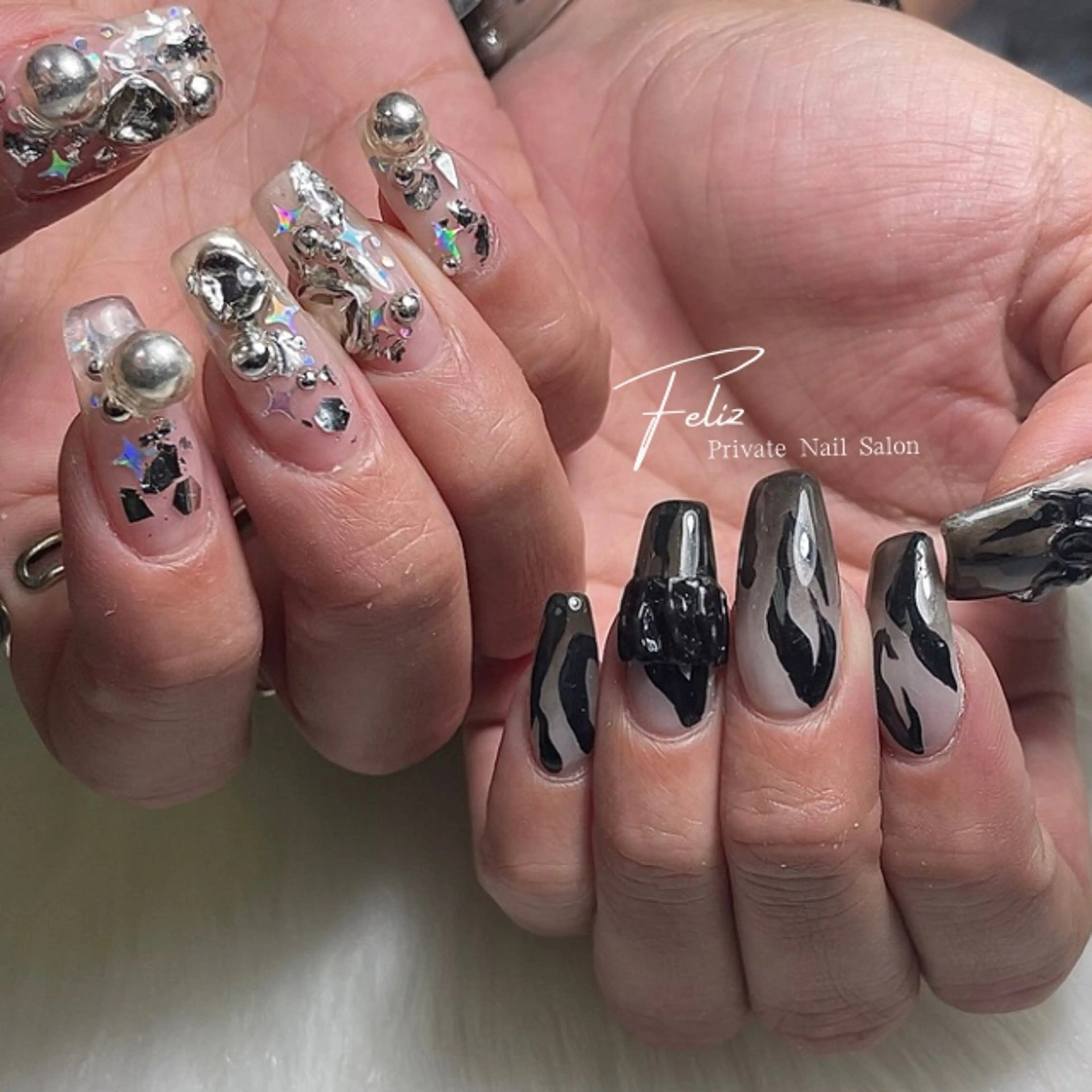 ネイル ハンドネイル ハンドケア Feliz 楽しいネイルサロンのネイルデザイン