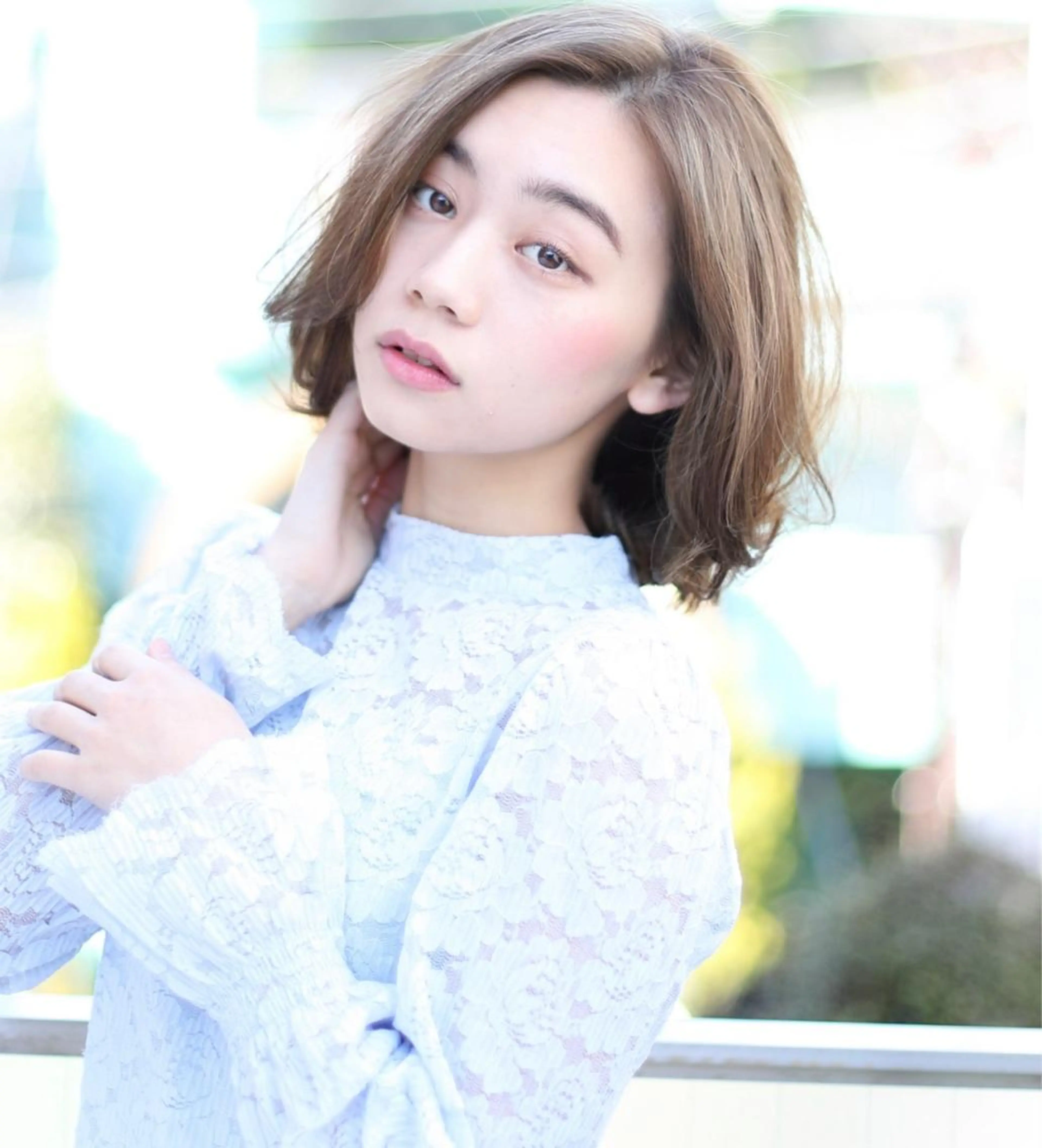 ミディアム カラー 黒崎 勝巳のヘアスタイル