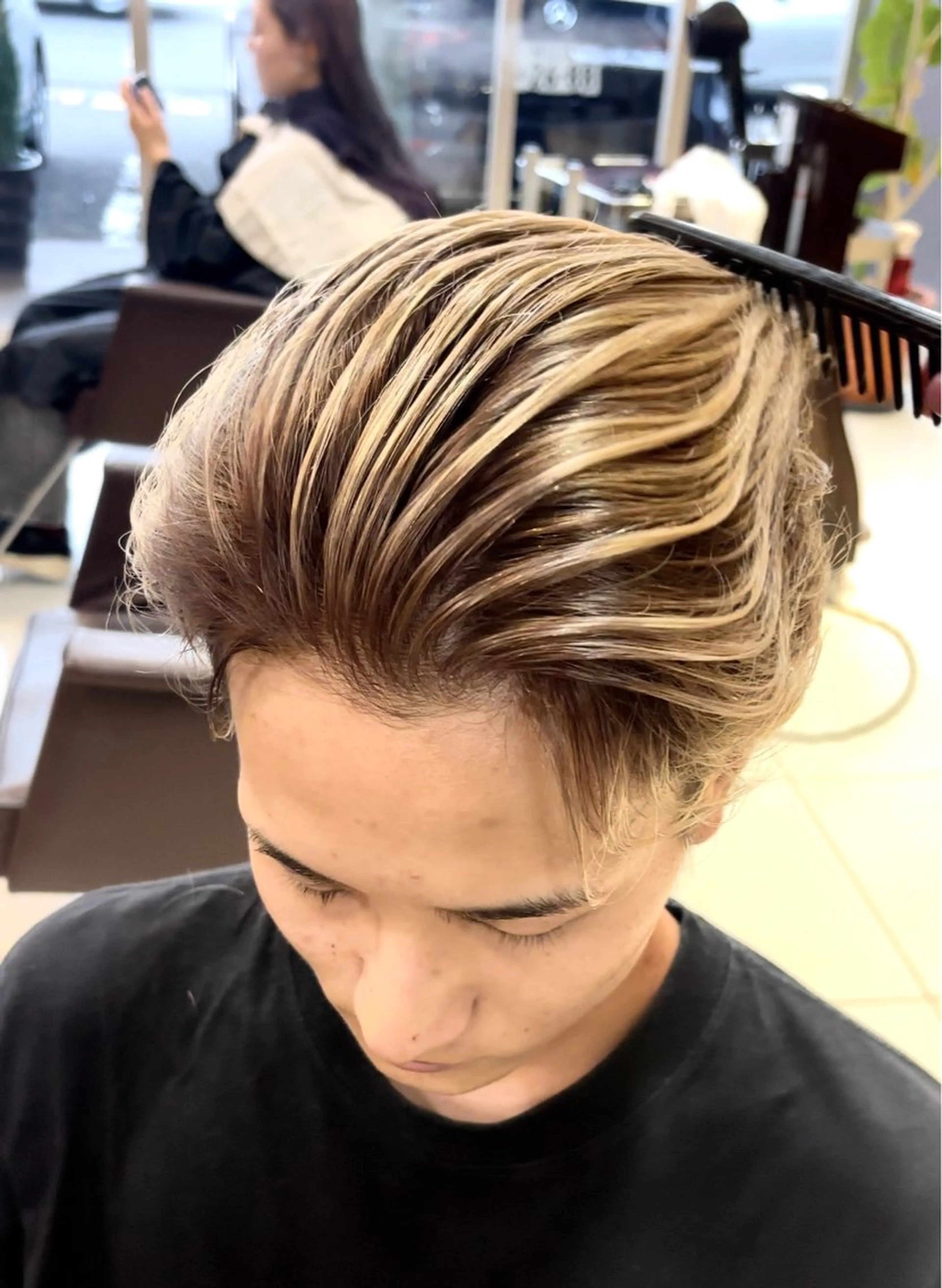 ショート カラー メンズ カット ヘアカラー 静岡/草薙パーマ メンズバレイヤージュのヘアスタイル