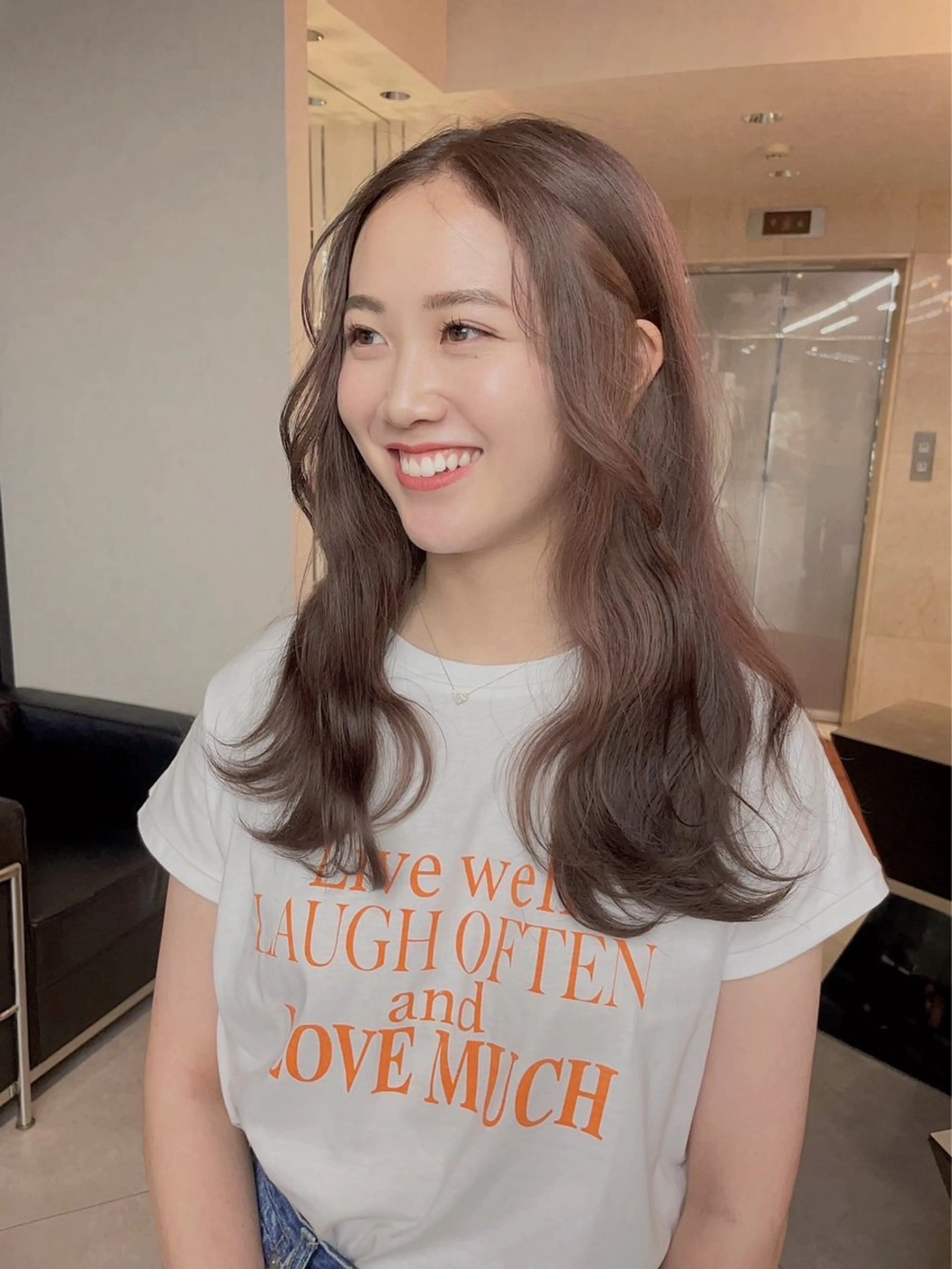 ロング カラー 梅田/透明感カラー/ 顔周り/Noe🩰のヘアスタイル