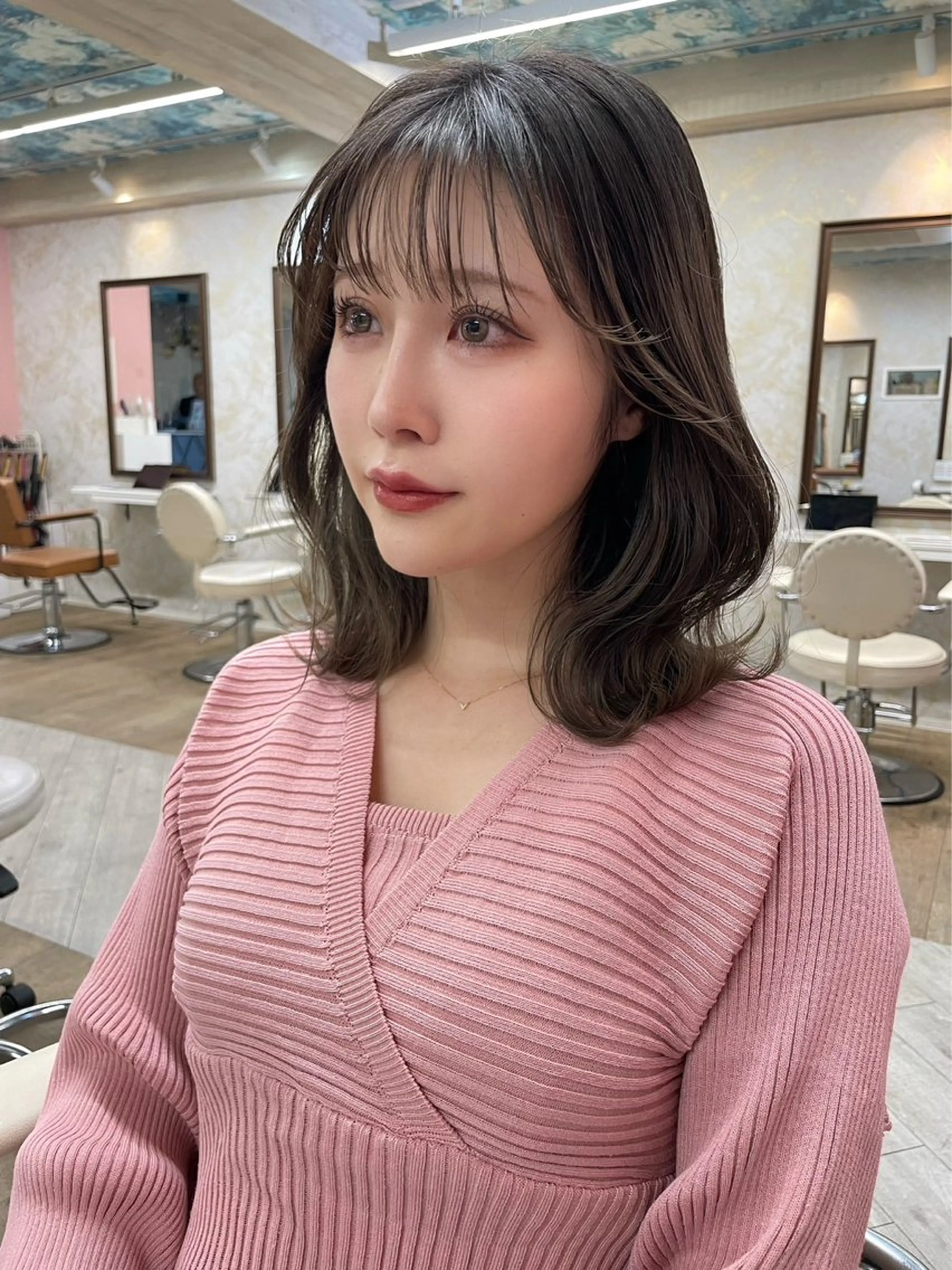 ミディアム 梅田/韓国ヘア /アレンジ/manaのヘアスタイル