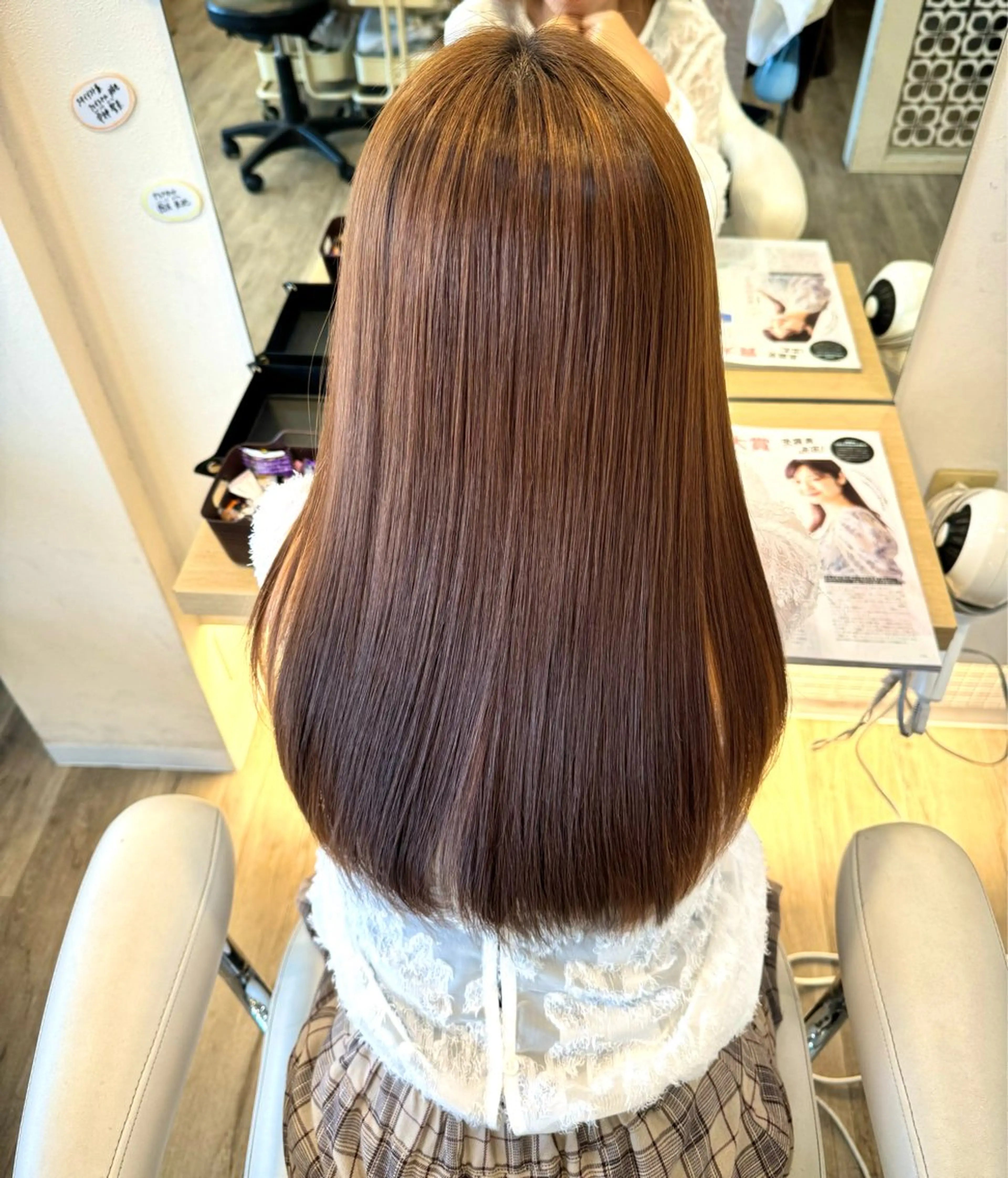 似合わせカット+縮毛矯正+うる艶トリートメント🫧の写真