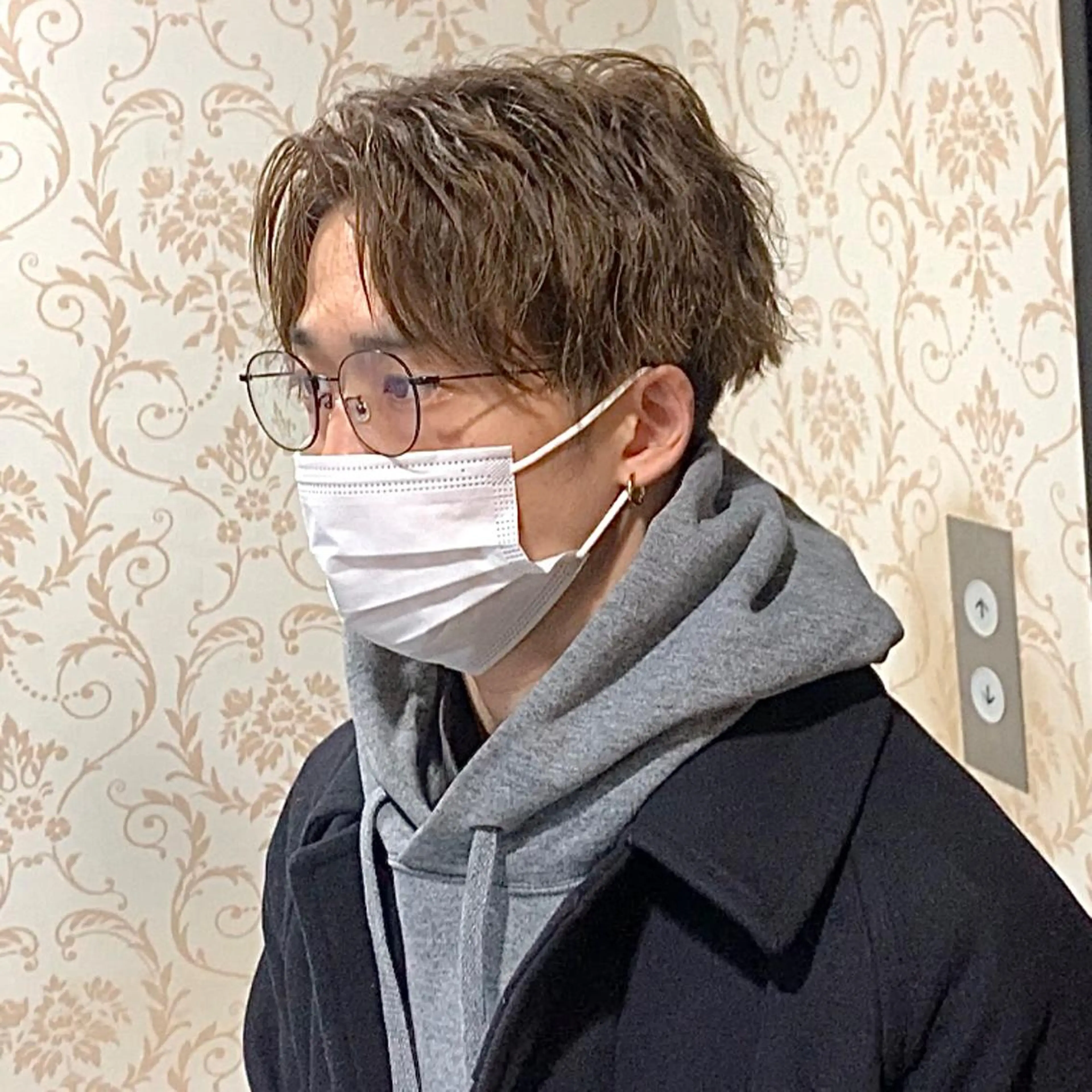 パーマ メンズ センターパート メンズパーマ メンズパーマ&メンズ 縮毛矯正/平野/渋谷のヘアスタイル