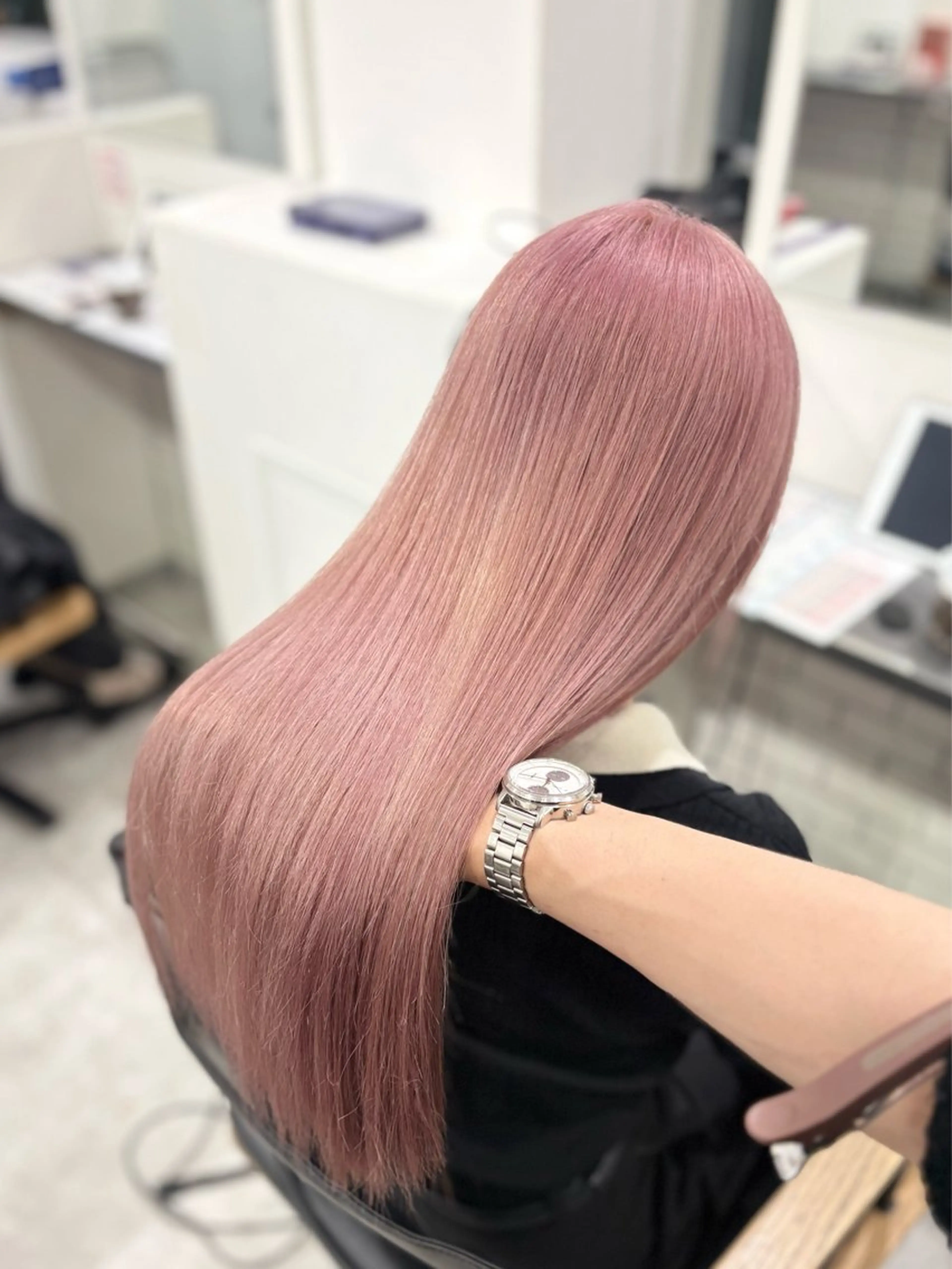 ロング カラー カット ヘアカラー トリートメント GaKu/ハイトーン /ブリーチ/レイヤーのヘアスタイル