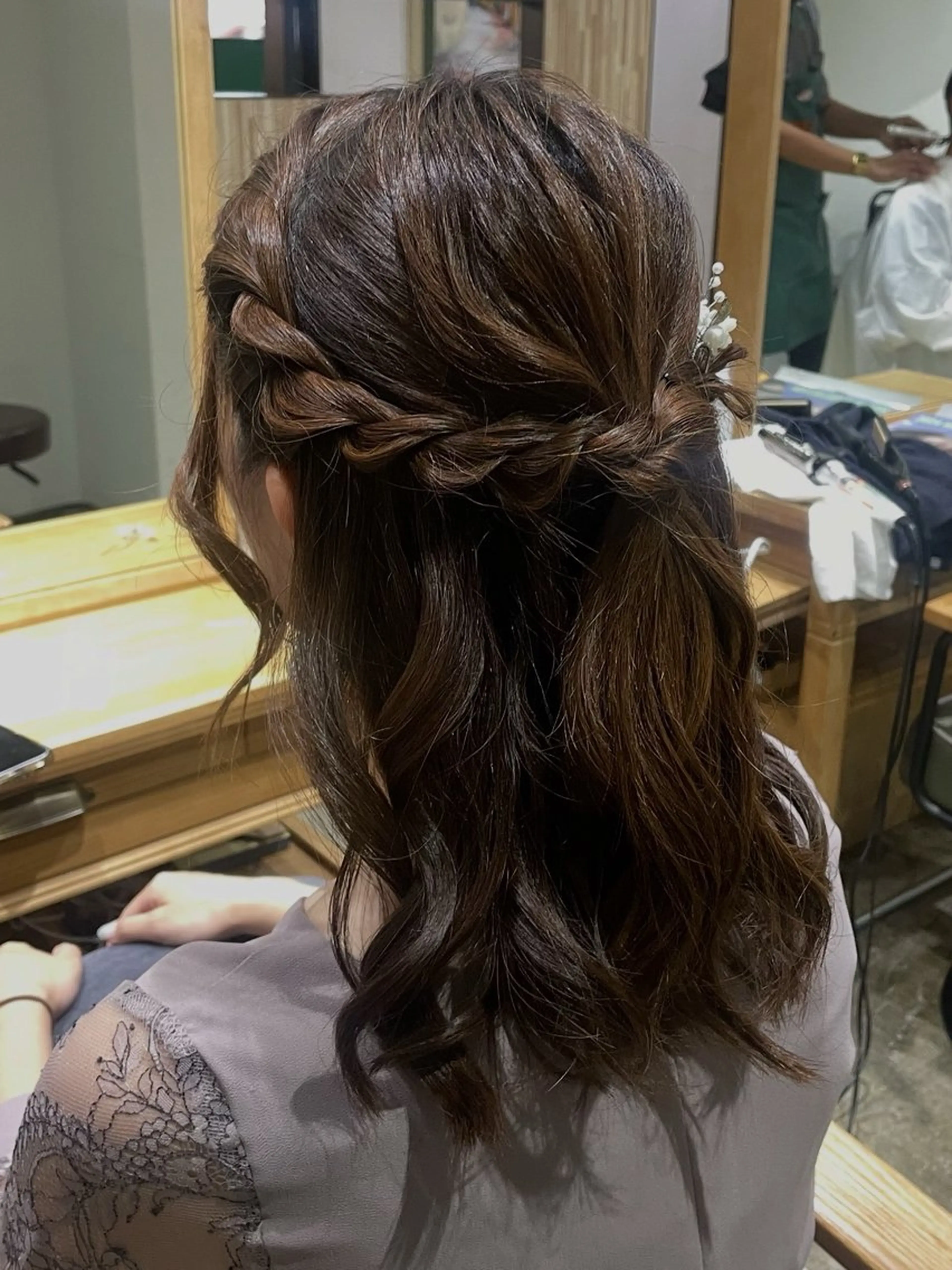 セミロング ヘアセット 🖤keina🖤 詳細必読:*･のヘアスタイル