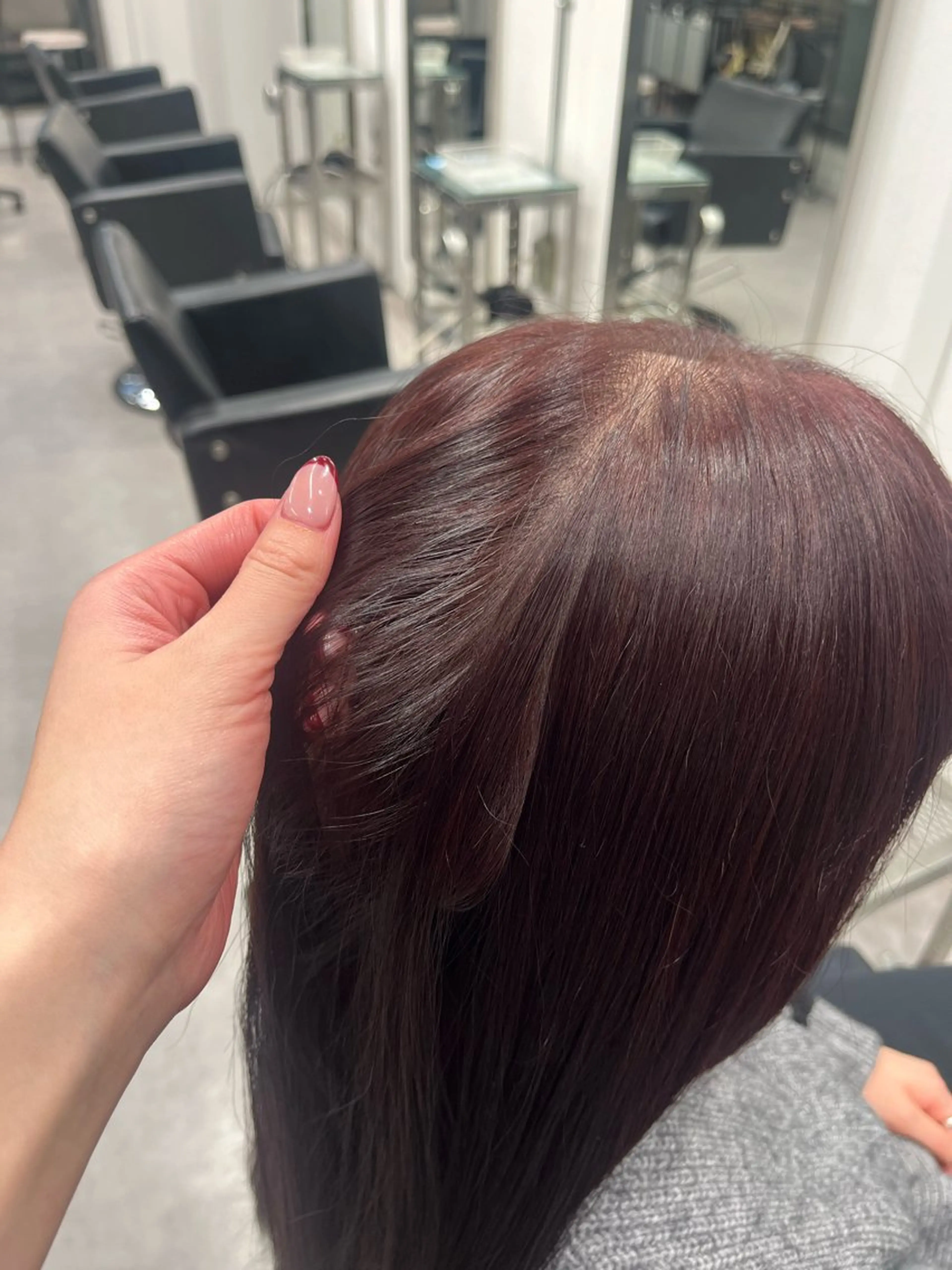 カラー ブラウンカラー ピンクカラー ヘアカラー やまもと ここのヘアスタイル