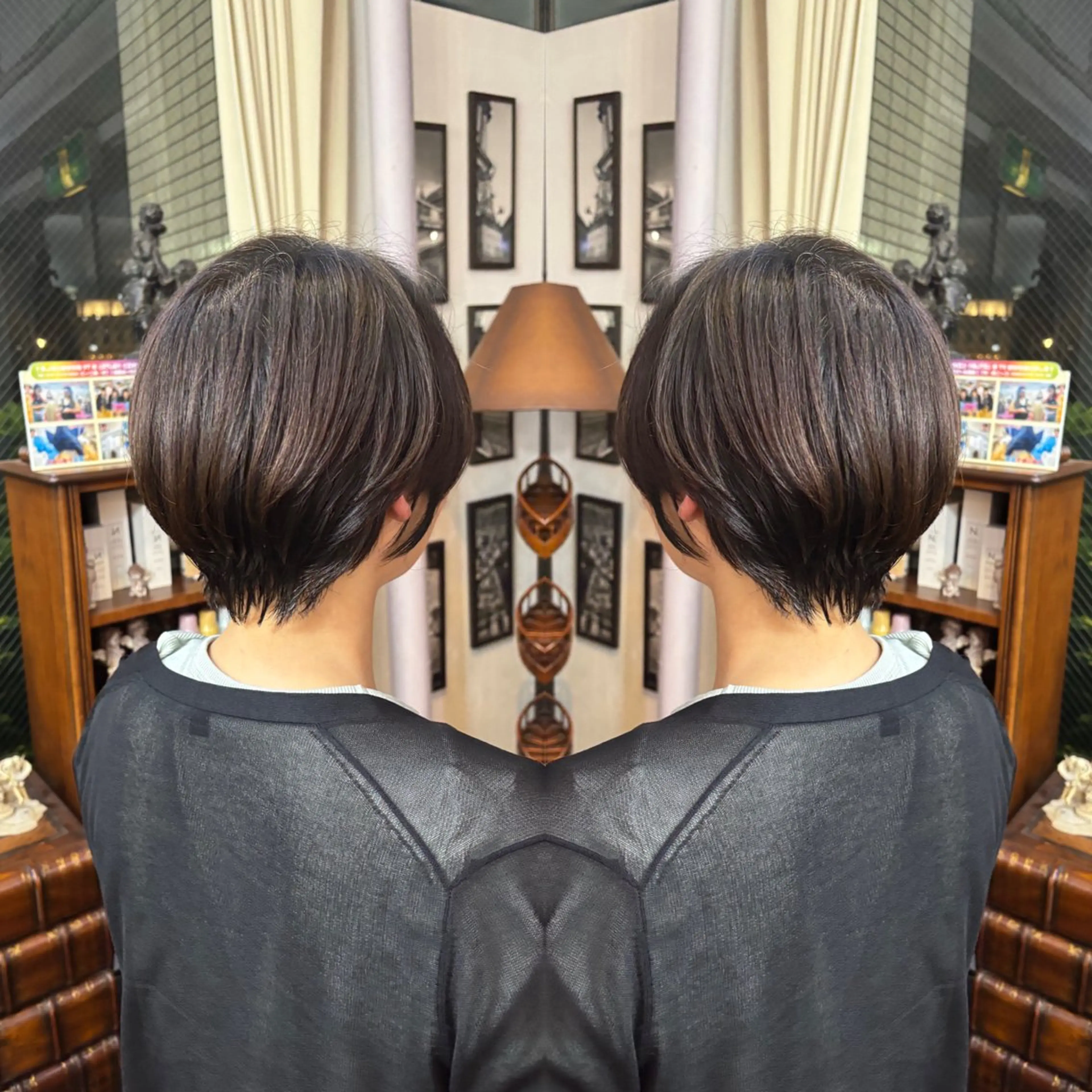 ショート 💎ハイトーン/艶 カラー モエカ💎のヘアスタイル