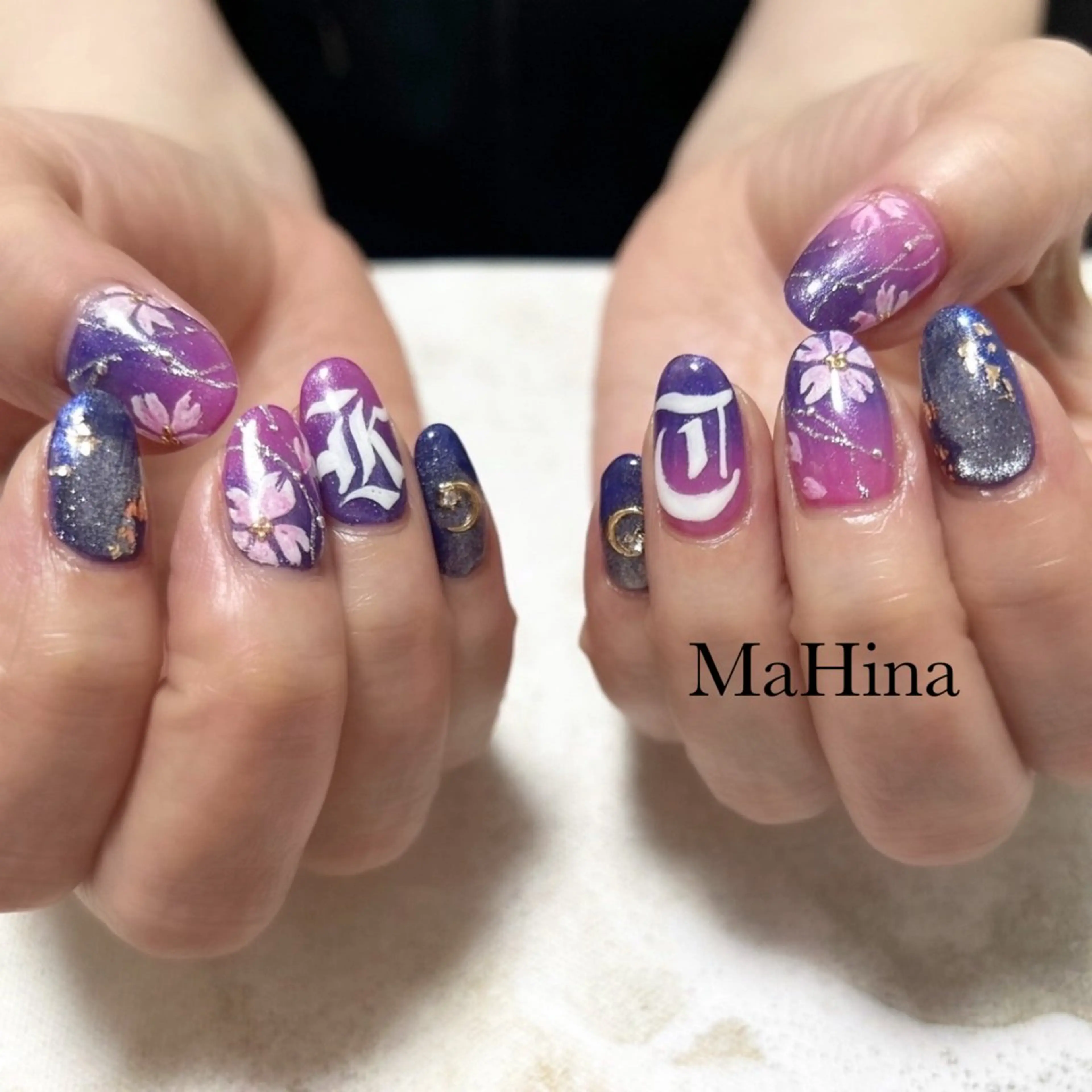 ネイル 桜ネイル ジェルネイル ニュアンスネイル 春ネイル MaHina🌙 salonのネイルデザイン