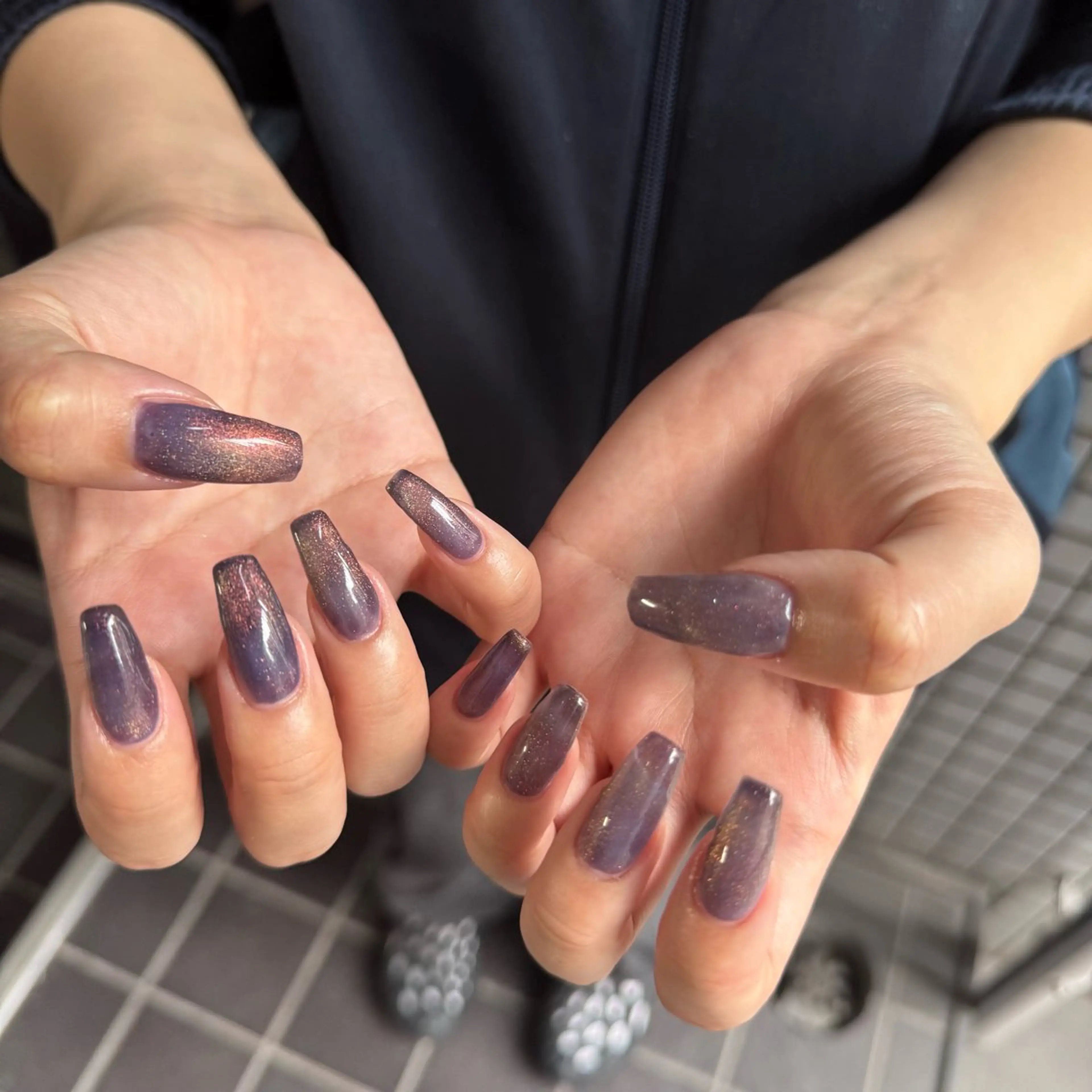 ヘアアレンジ ハンドネイル 小川 柚香のネイルデザイン