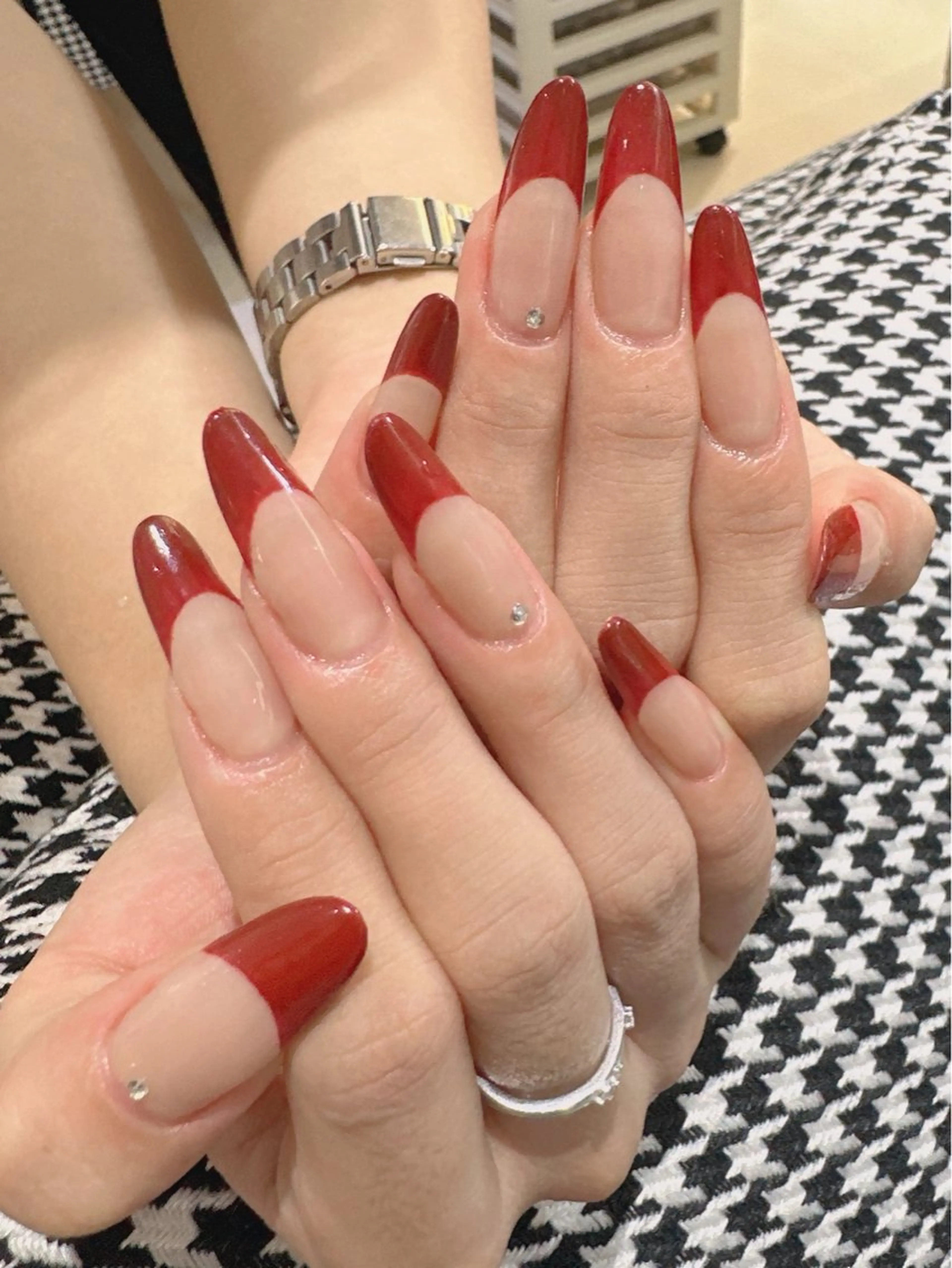 【モデル様募集】（オフあり）✨フレンチネイルの写真