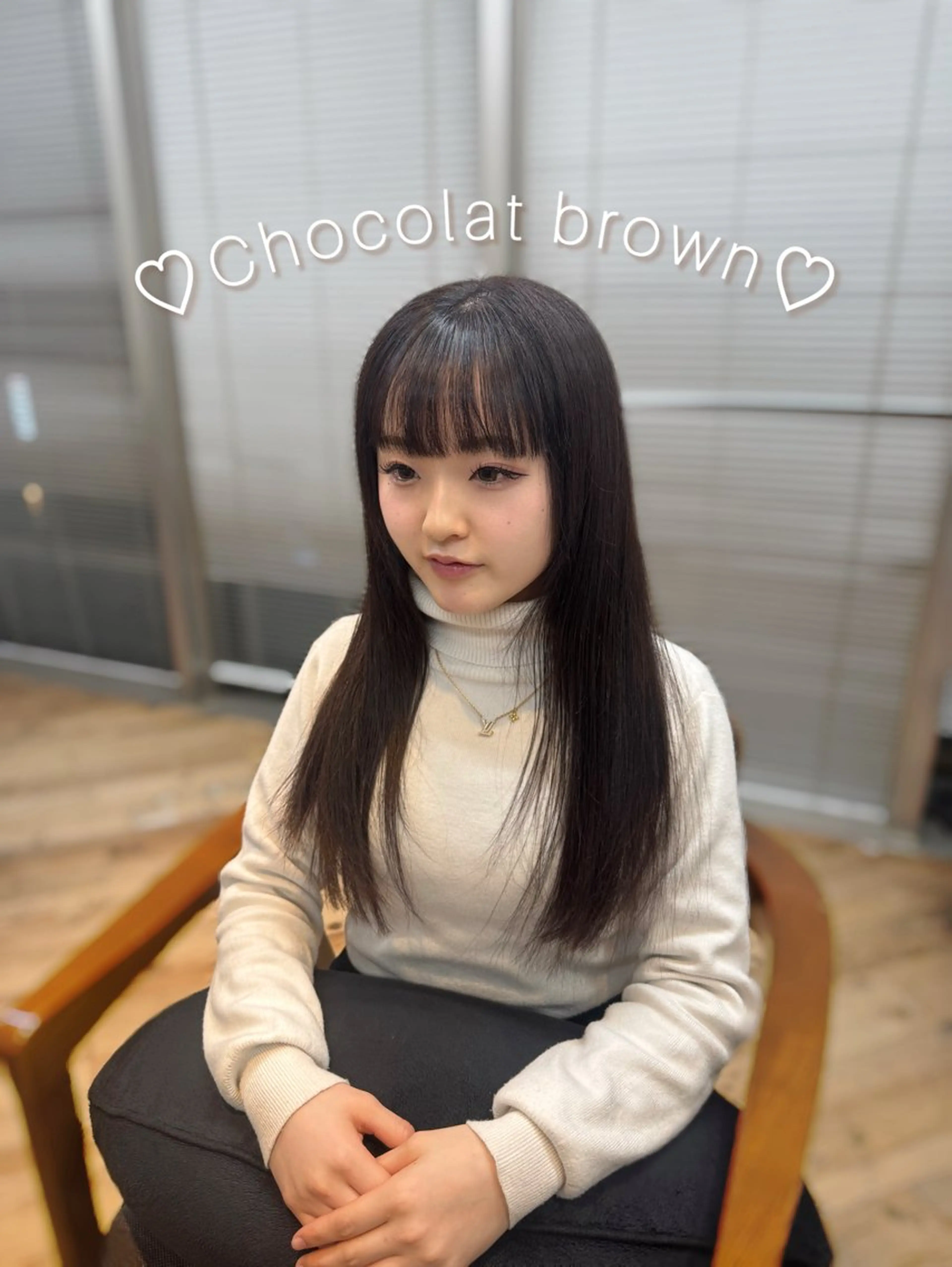 ロング カラー ブラウンカラー ショコラブラウン 高橋 美羽のヘアスタイル