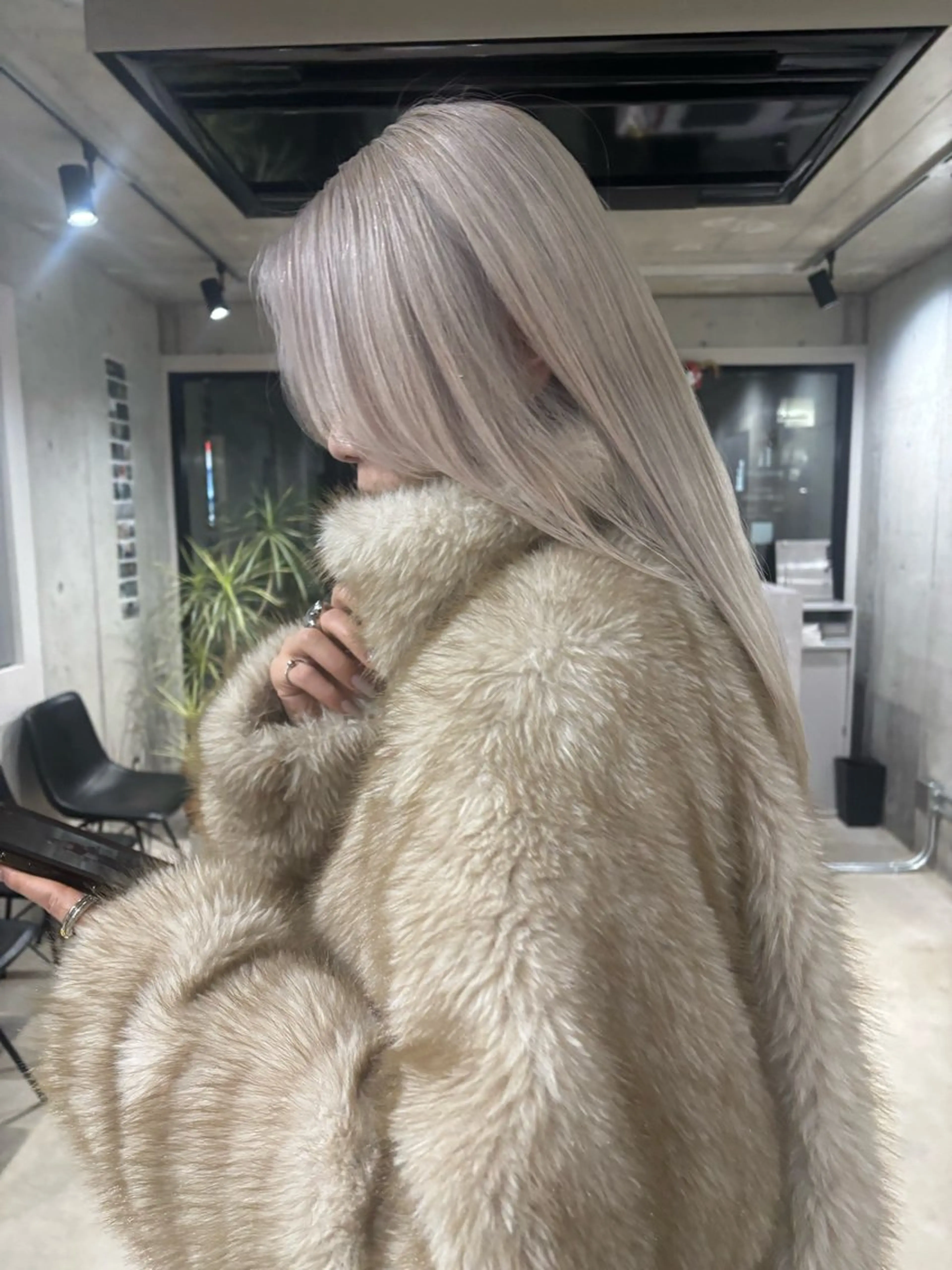 ロング カラー デザインカラー みさのヘアスタイル