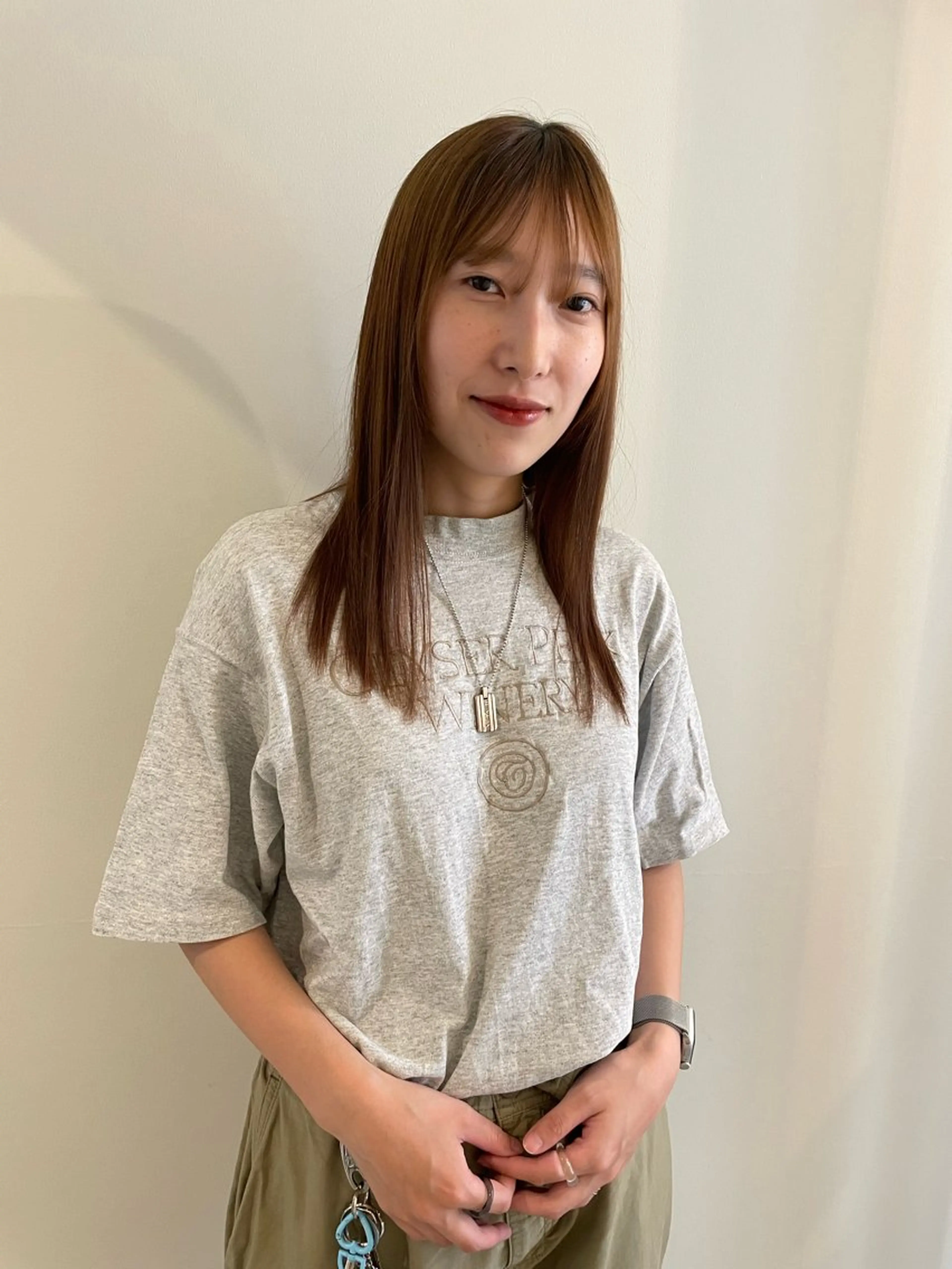 セミロング トリートメント 渋谷 留菜のヘアスタイル