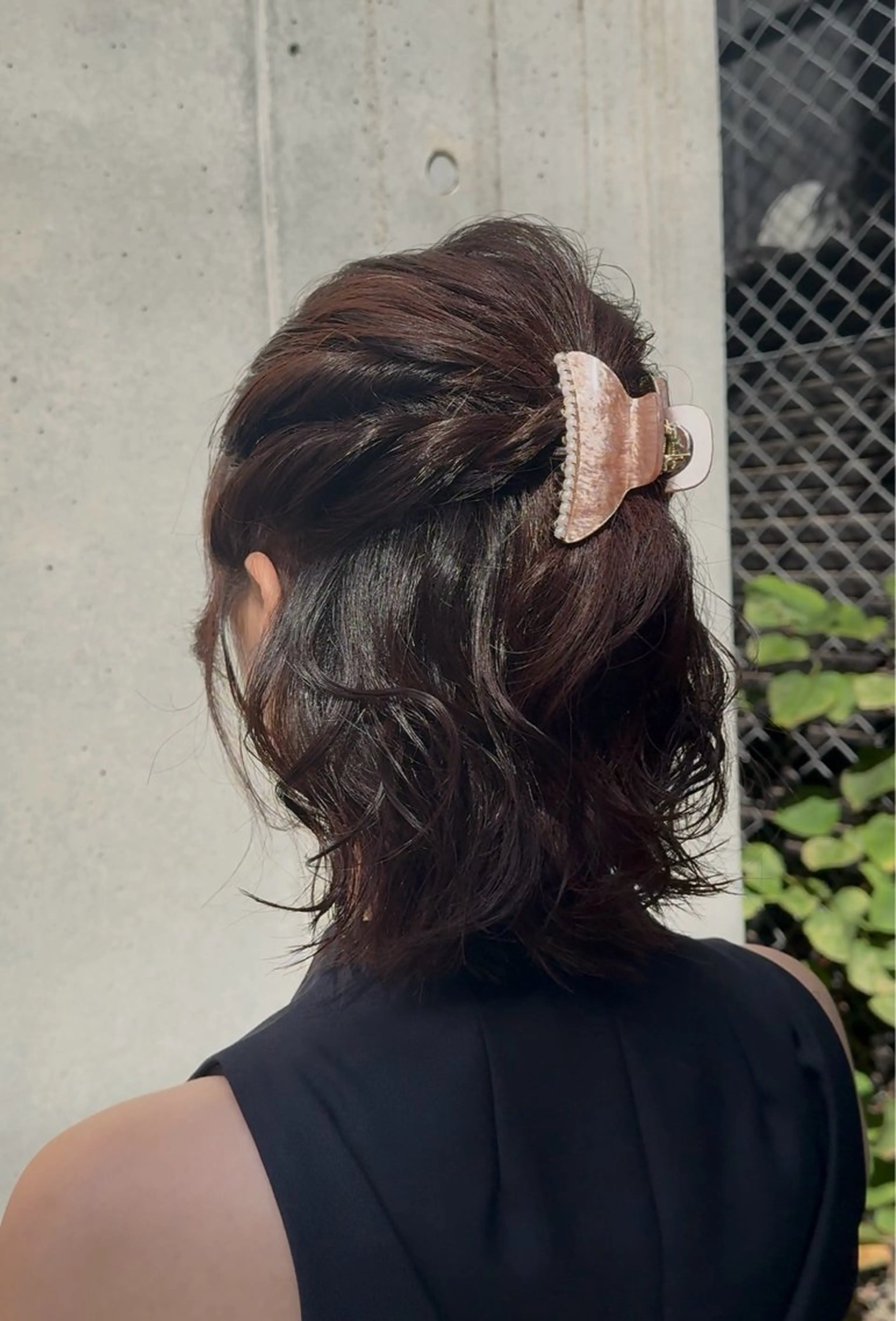 ミディアム ヘアアレンジ 艶カラー/ハイトーン /アレンジ/meiのヘアスタイル