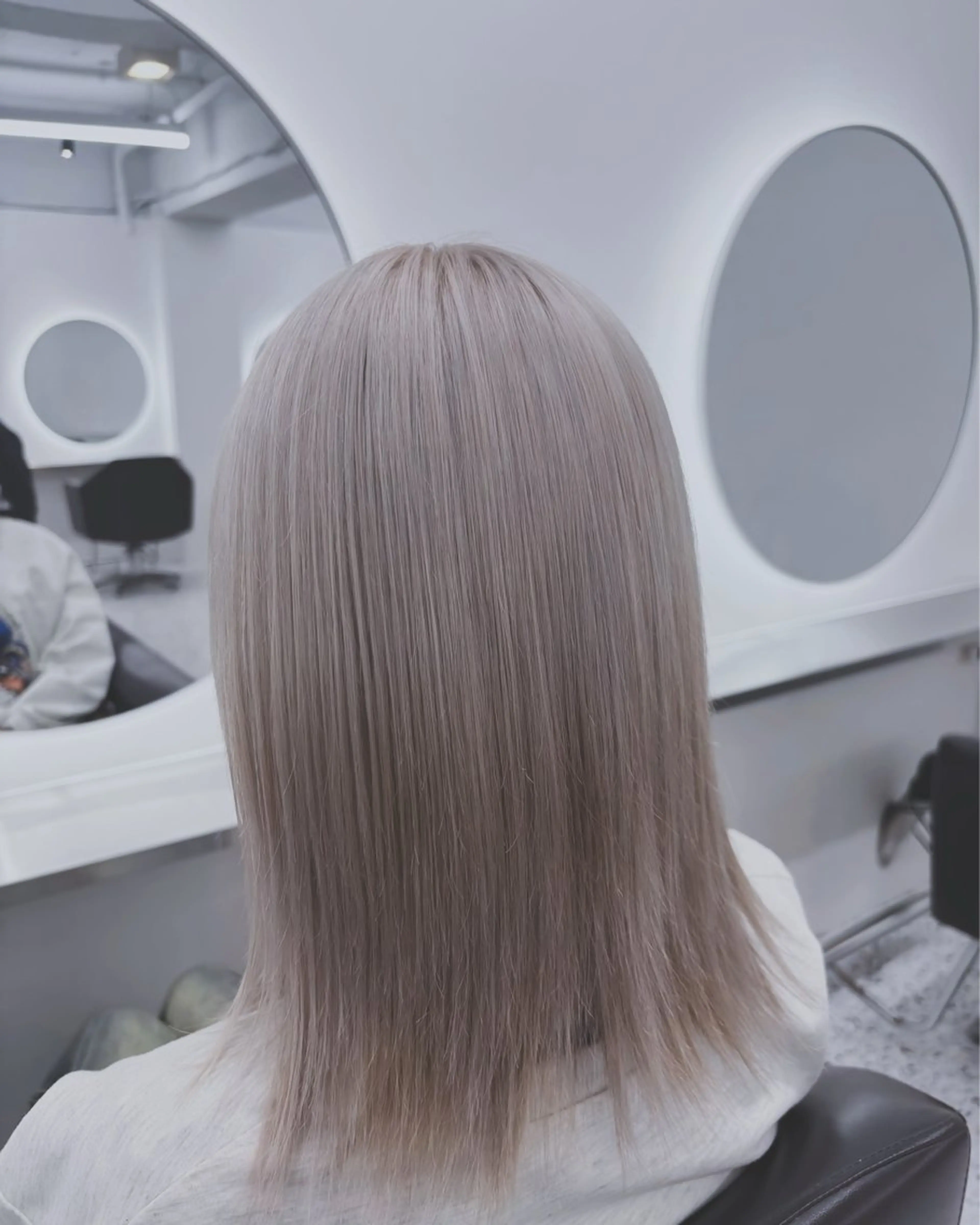 ミディアム ヘアカラー トリートメント ヘッドスパ ヘアセット 🩵透明感艶髪 縮毛矯正masa🩵のヘアスタイル