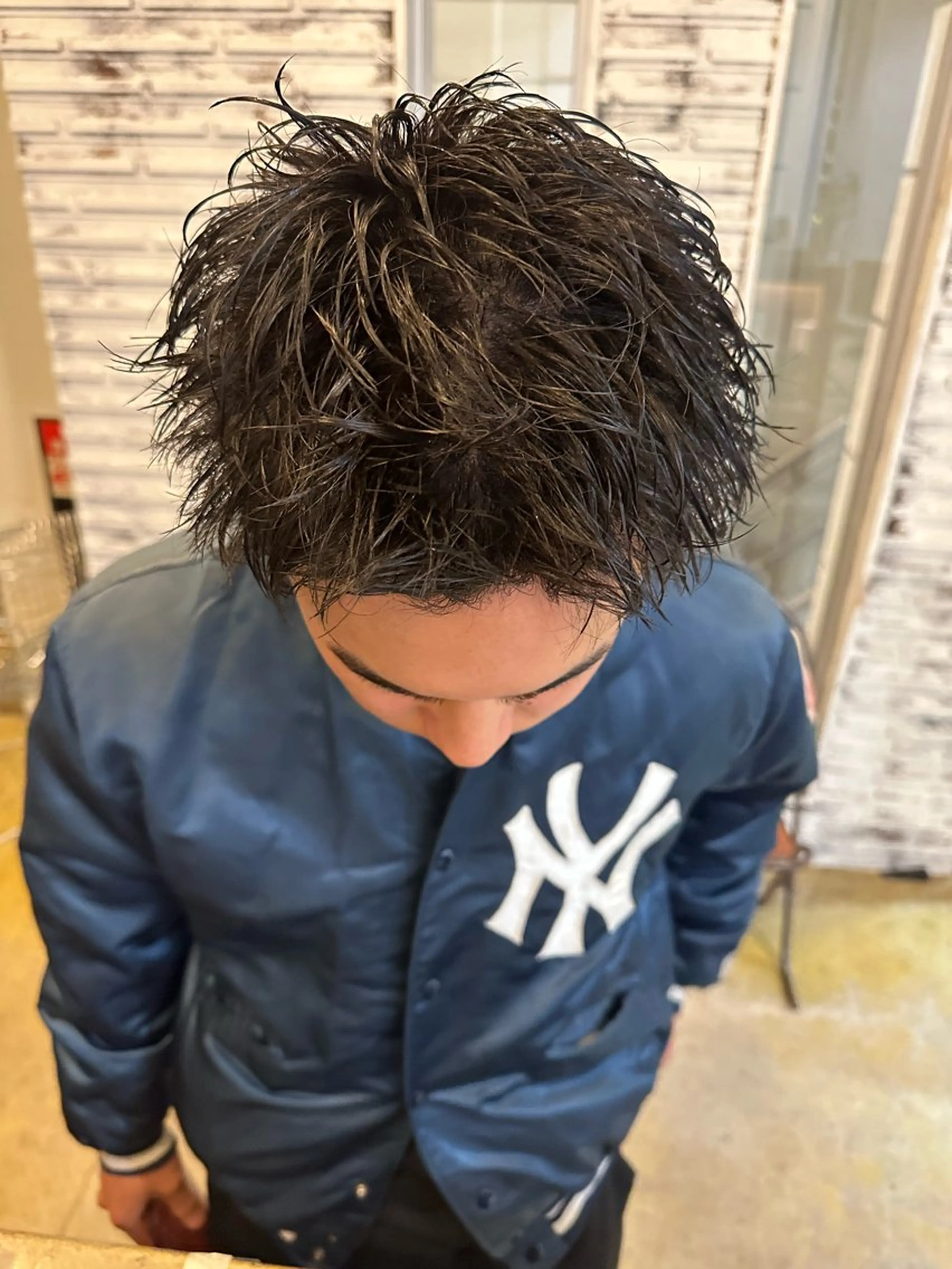 メンズ メンズパーマ 酒徳 唯斗のヘアスタイル