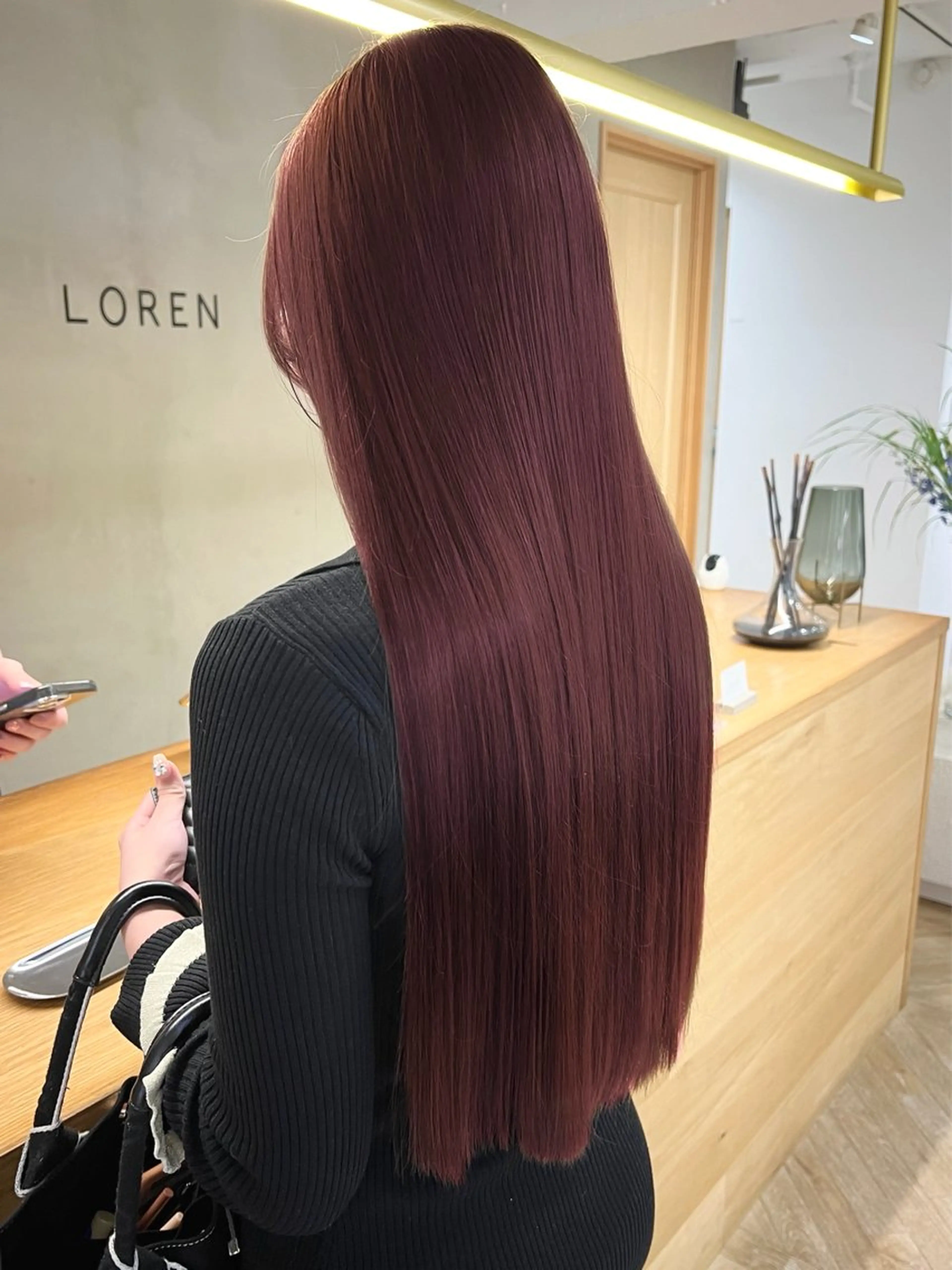 ロング カラー 透明感カラー カット ヘアカラー レイヤーカット/暖色 カラー/mao🎀のヘアスタイル