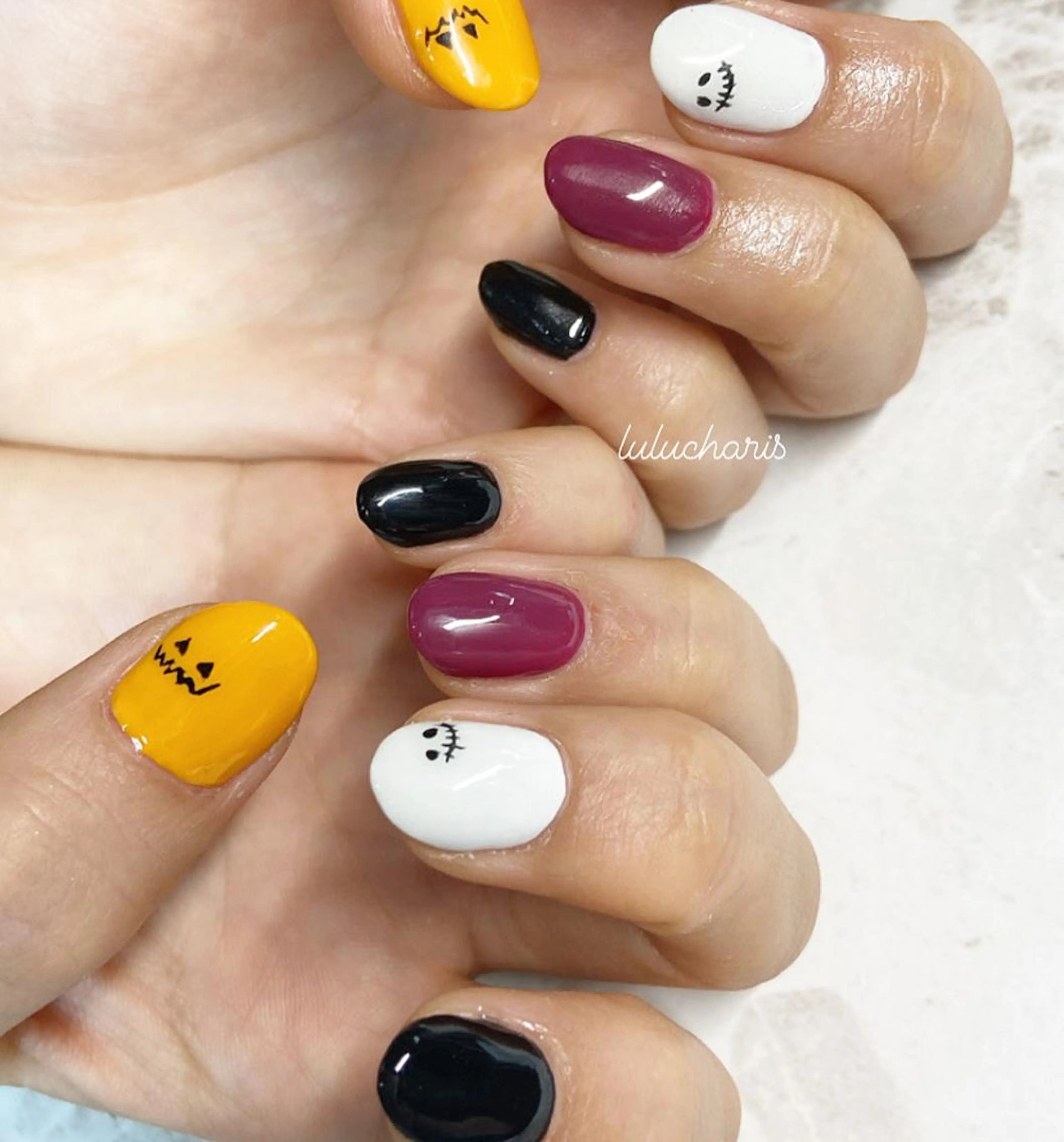 ネイル ハロウィン lulucharis nailのネイルデザイン