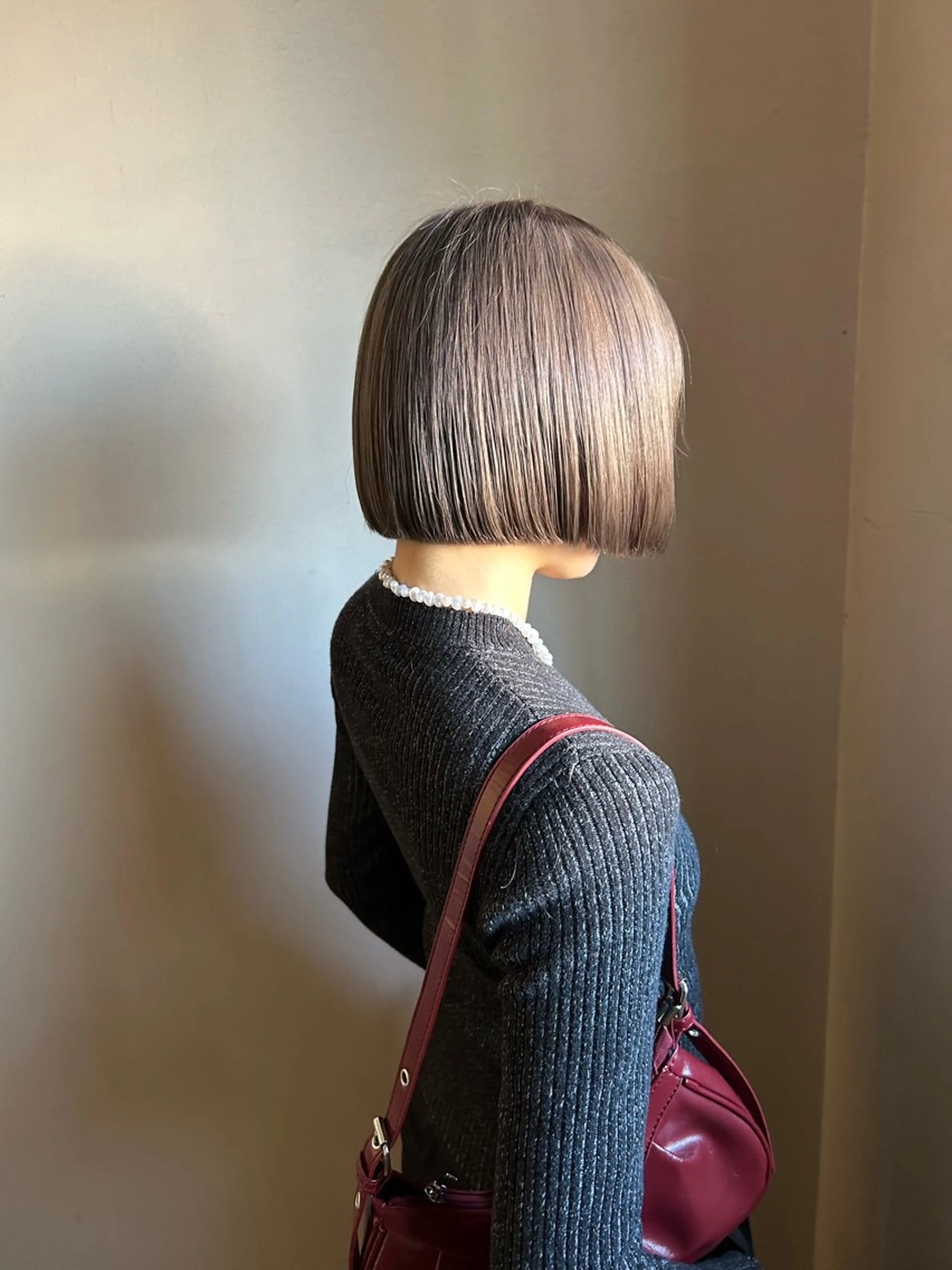 ショート カラー グレージュ ラベンダーカラー ラベンダーグレージュ ラベンダーグレー 千葉パーマ/レイヤー kusa‪🌱‬のヘアスタイル