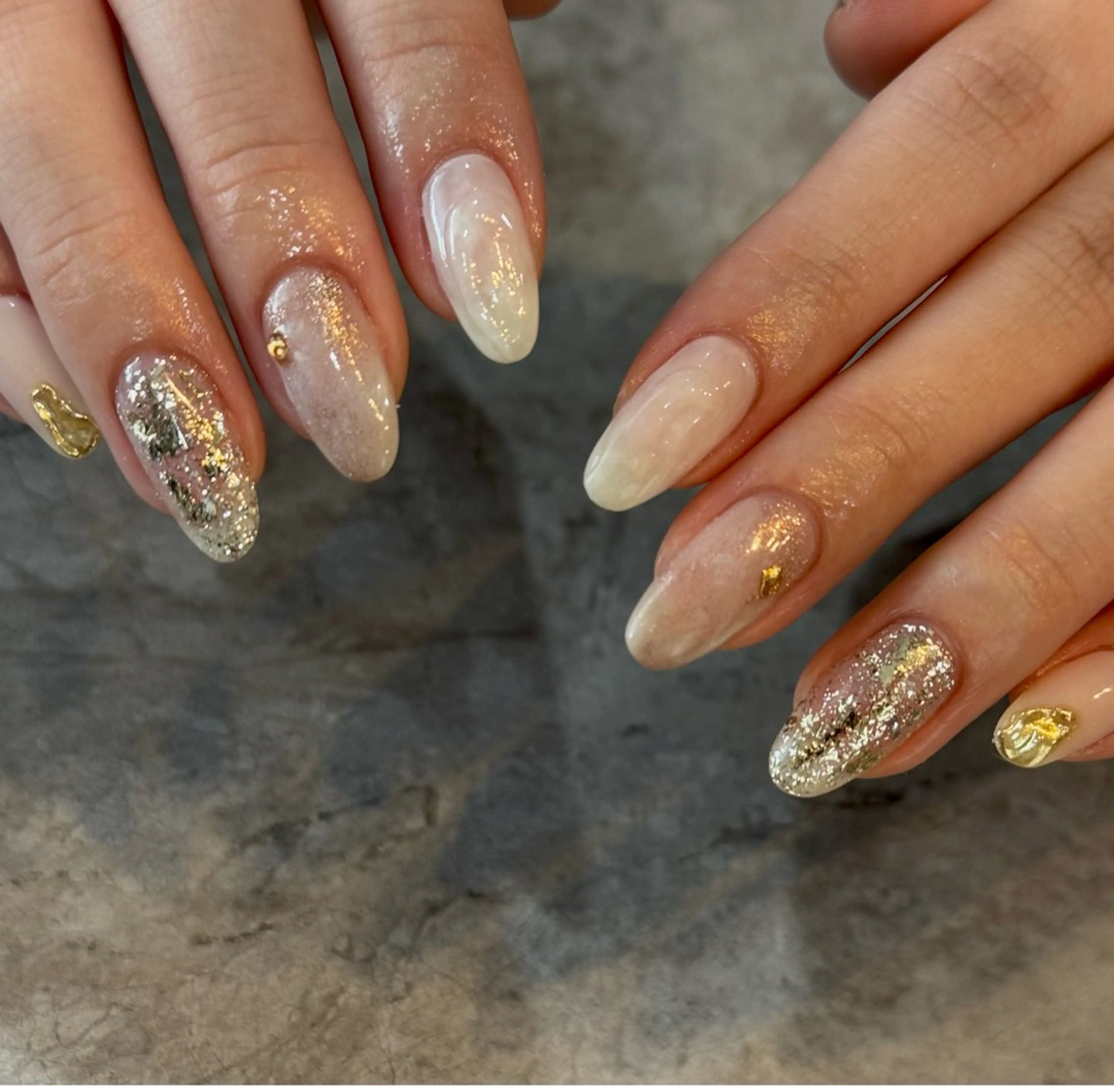 ネイル ニュアンスネイル ハンドネイル Blé nailのネイルデザイン