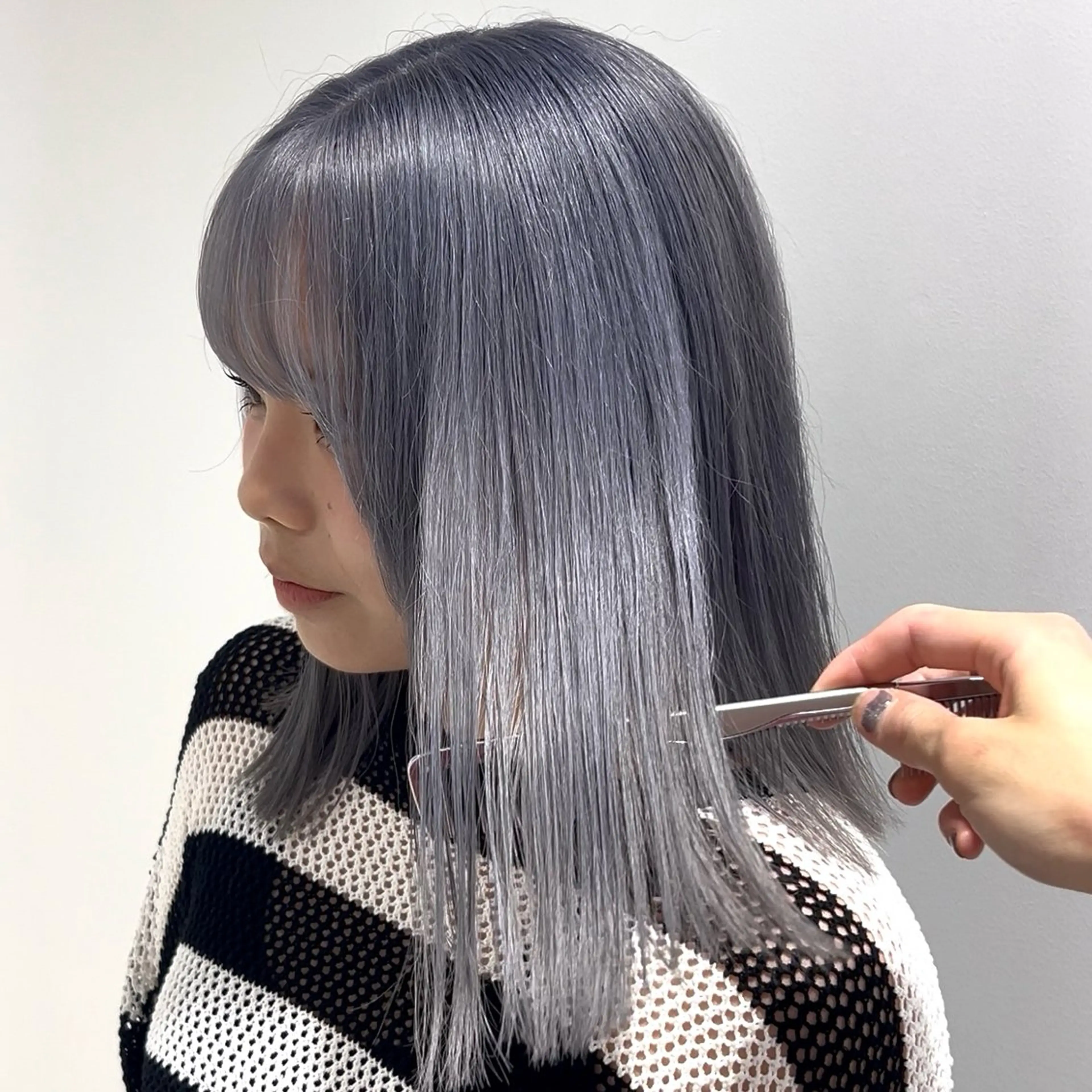 ミディアム ヘアカラー トリートメント 透明感ハイトーン特化 /ケアブリーチ/莉駒のヘアスタイル