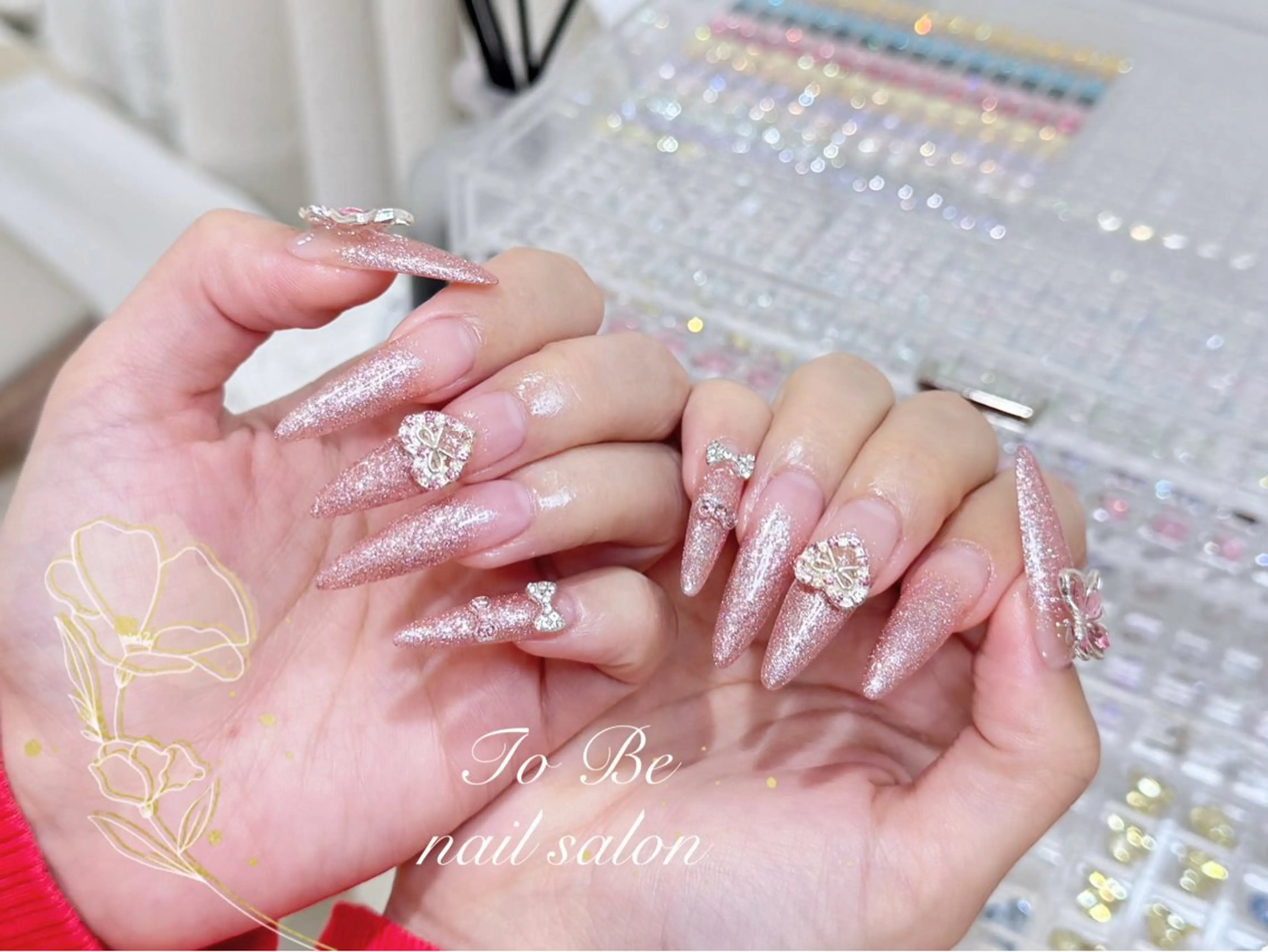 ロング Nail Salon To Be珈月のネイルデザイン
