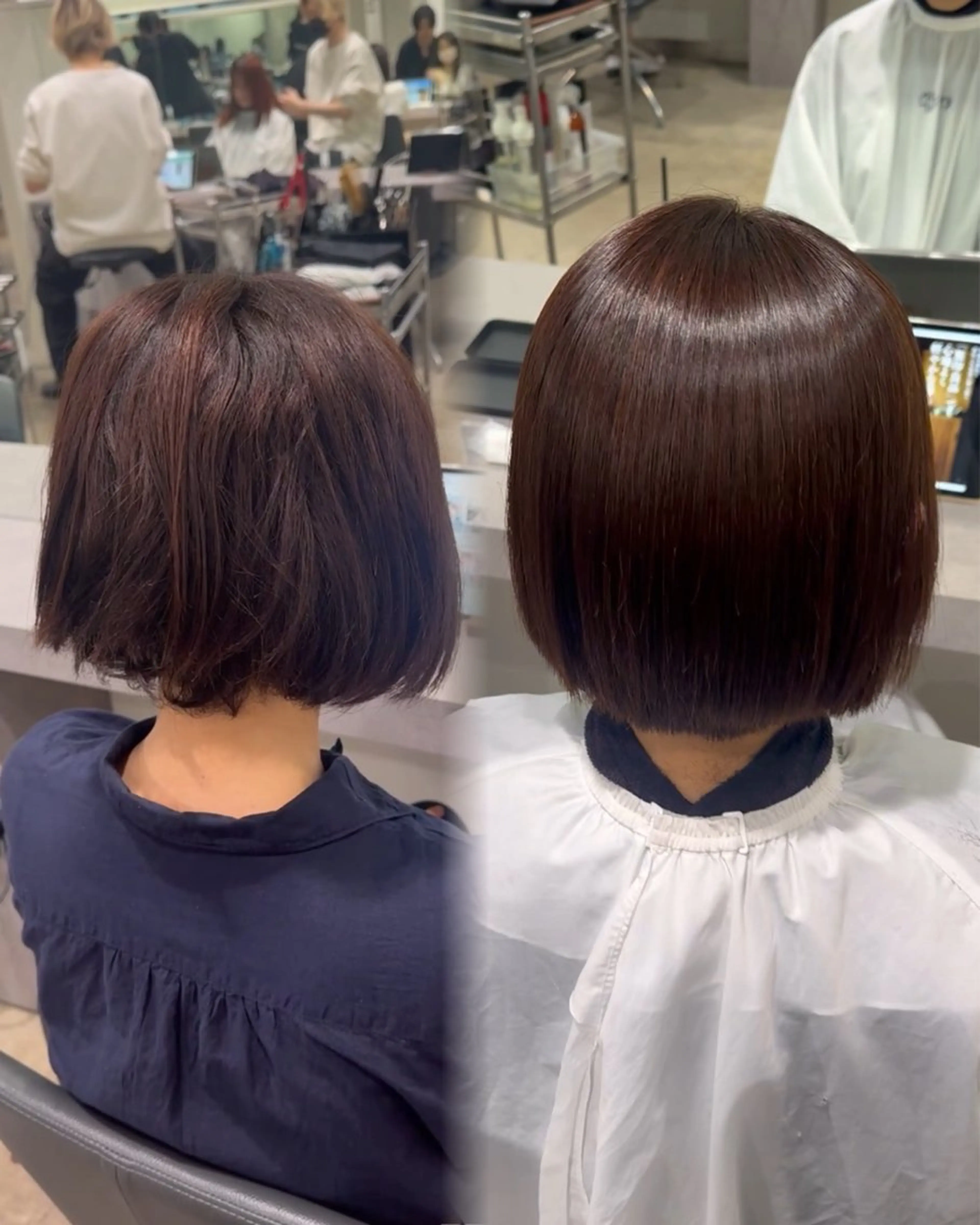 ショート カラー 縮毛矯正 年齢悩みを全て解消/ 白髪と癖毛　松本雄光のヘアスタイル