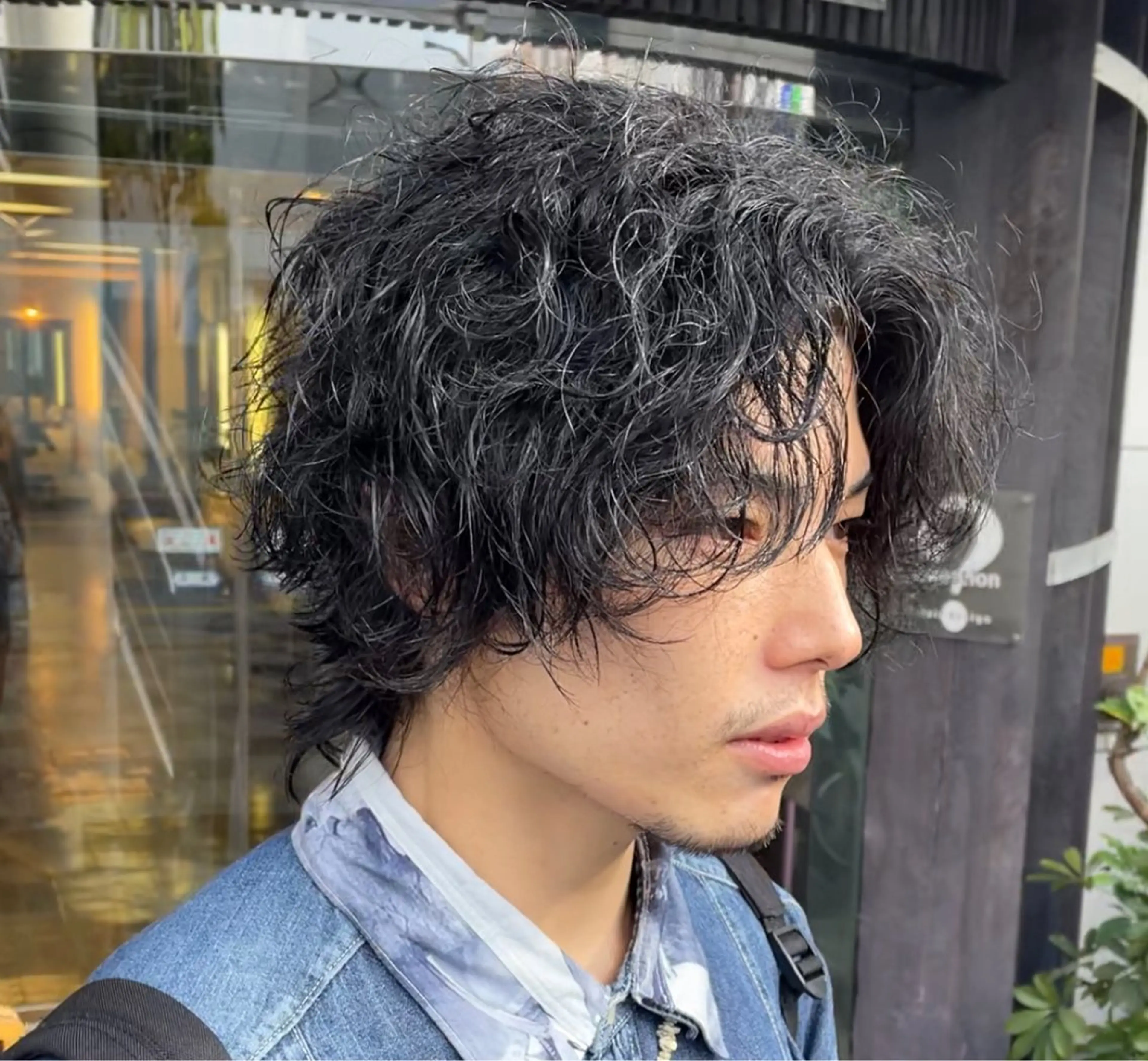 パーマ メンズ カット パーマ トリートメント 古指 匠巳のヘアスタイル