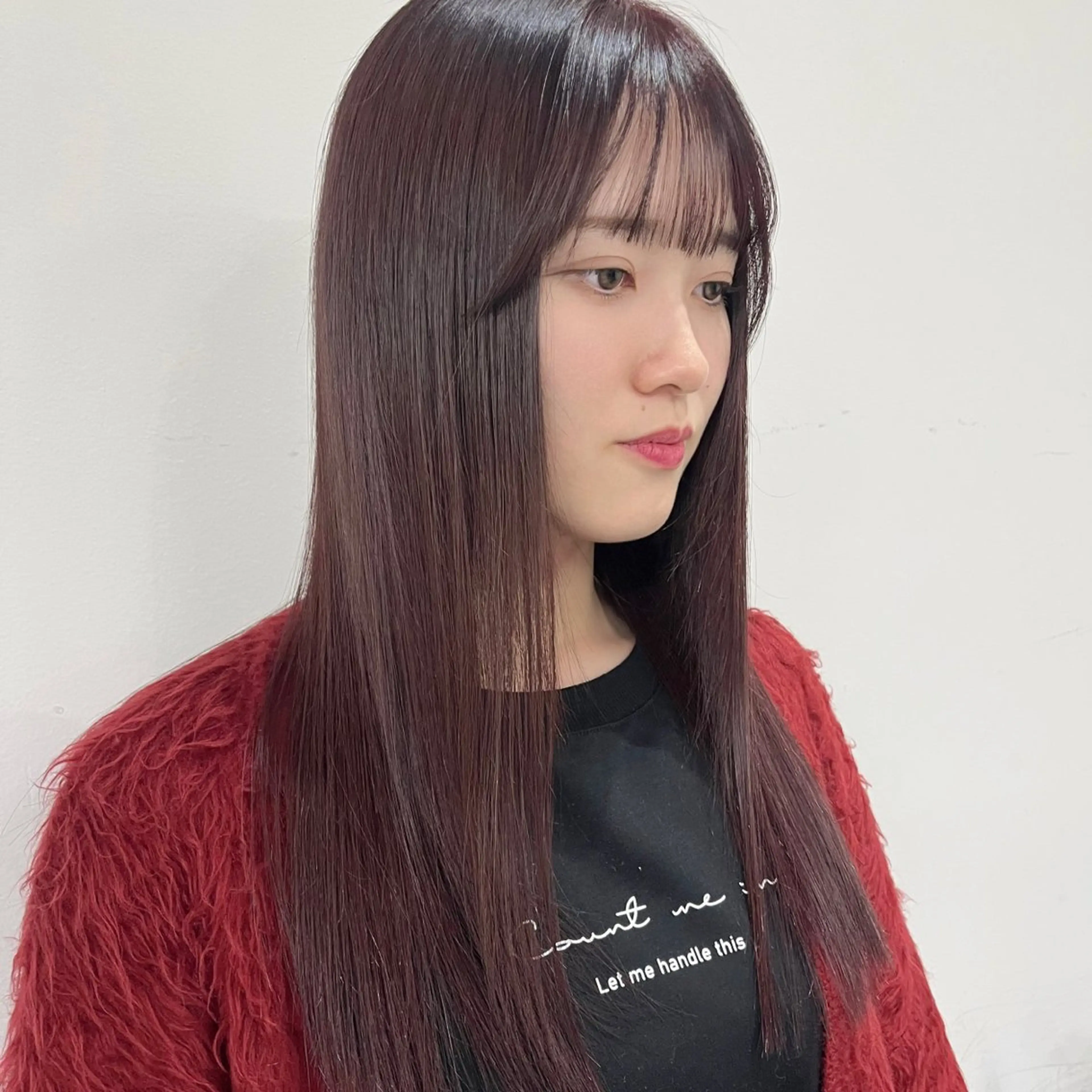 セミロング 無料カットモデル ユナのヘアスタイル