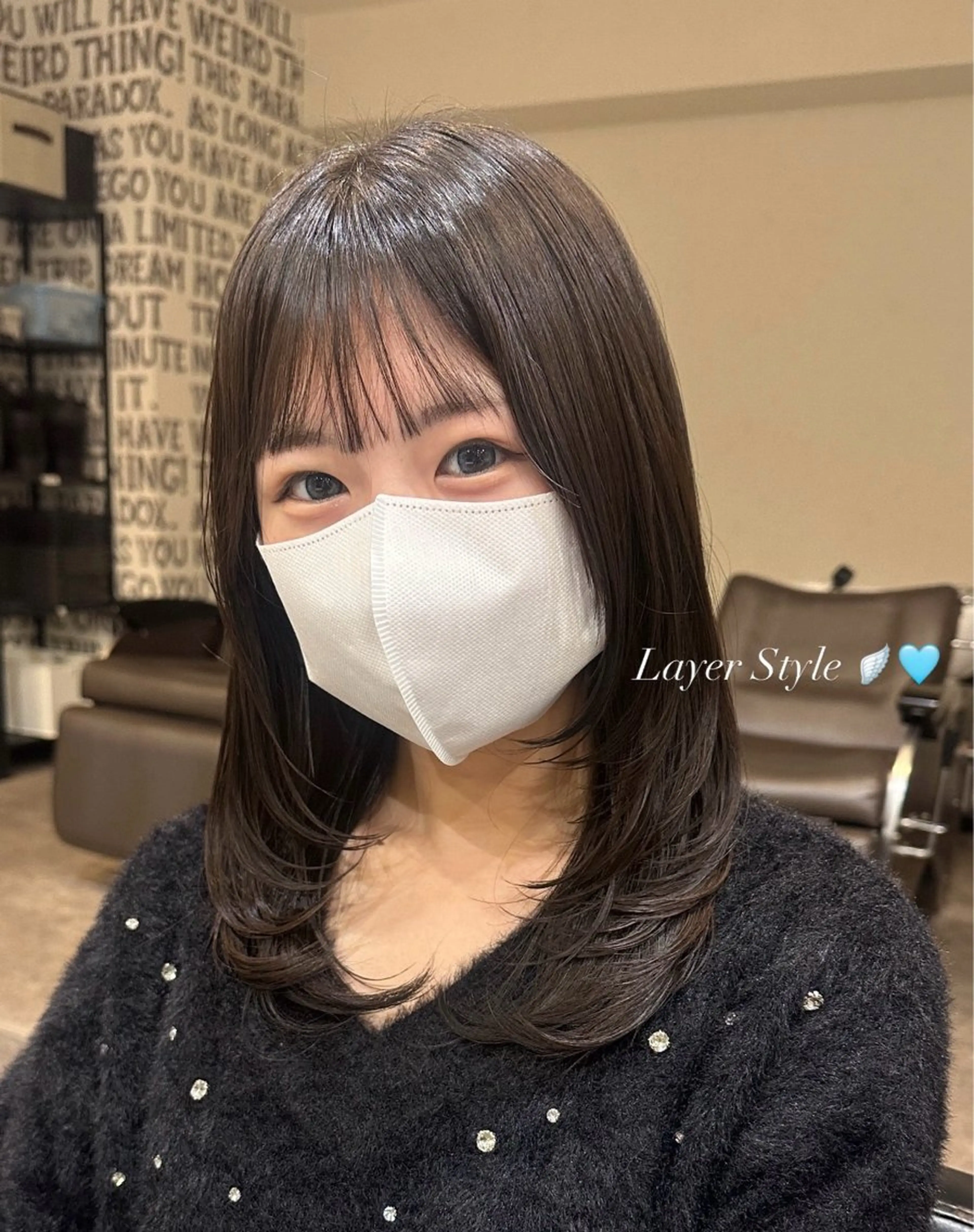 セミロング ヘアカラー トリートメント 暖色系/ブリーチ/ 豊橋/ノア𝜗𝜚のヘアスタイル