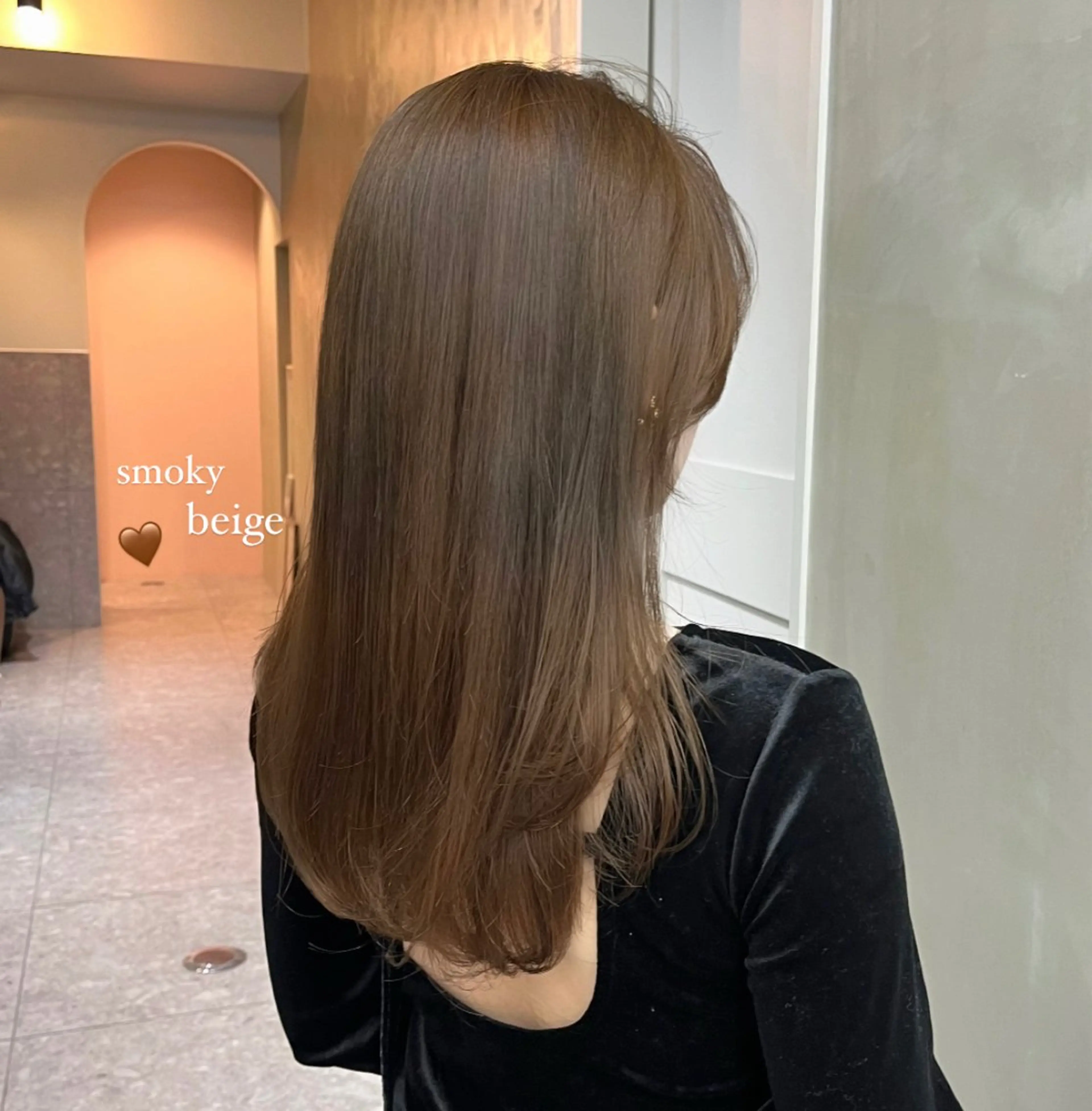 ロング カラー ベージュカラー カット ヘアカラー トリートメント ナツミ/透明感カラー /酸性縮毛矯正のヘアスタイル