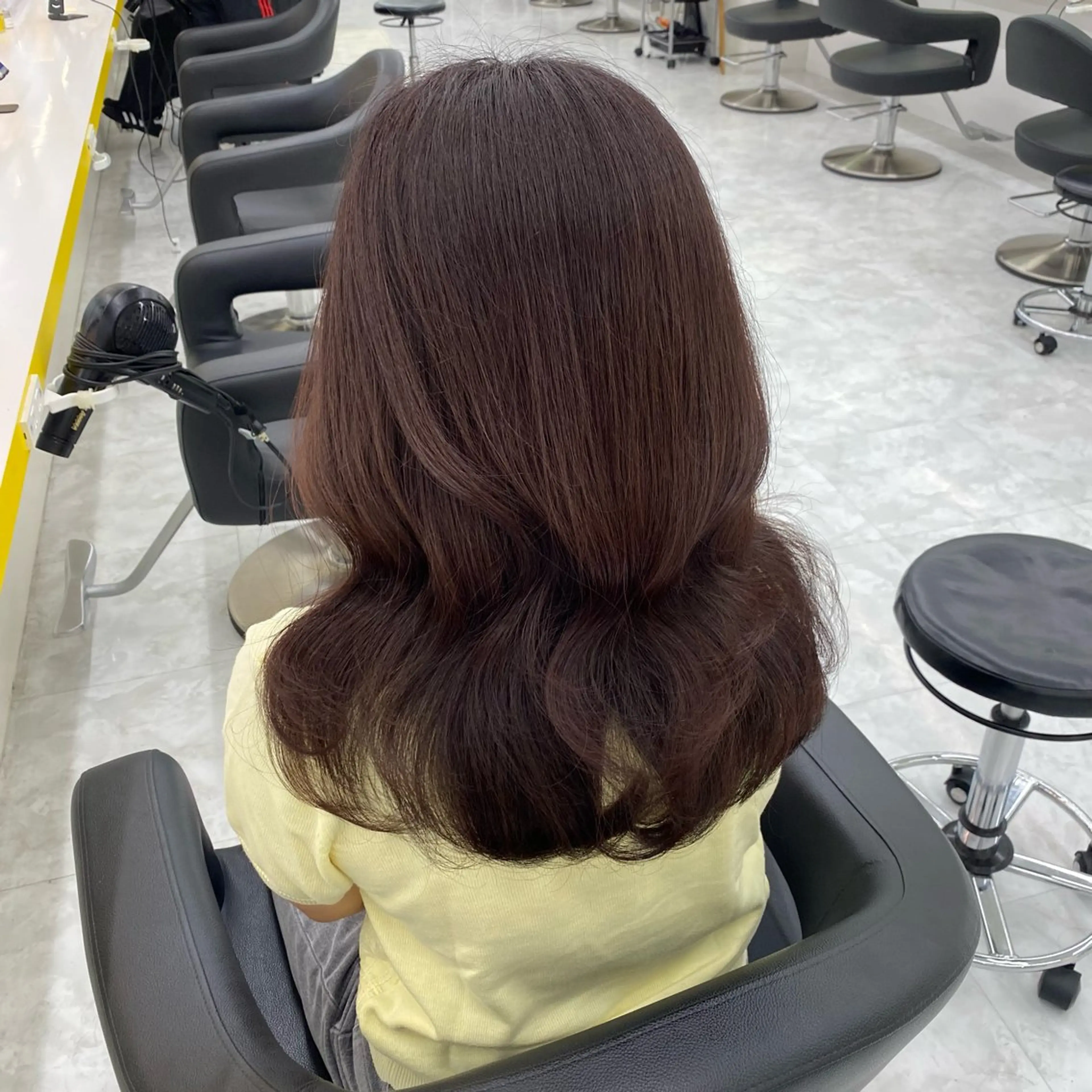 ミディアム カラー パーマ ヘアアレンジ メンズ キッズ ブラウンカラー チョコレートブラウン ヘアカラー Lumo所属・💖横浜ブリーチなし 💖MIHOのヘアスタイル
