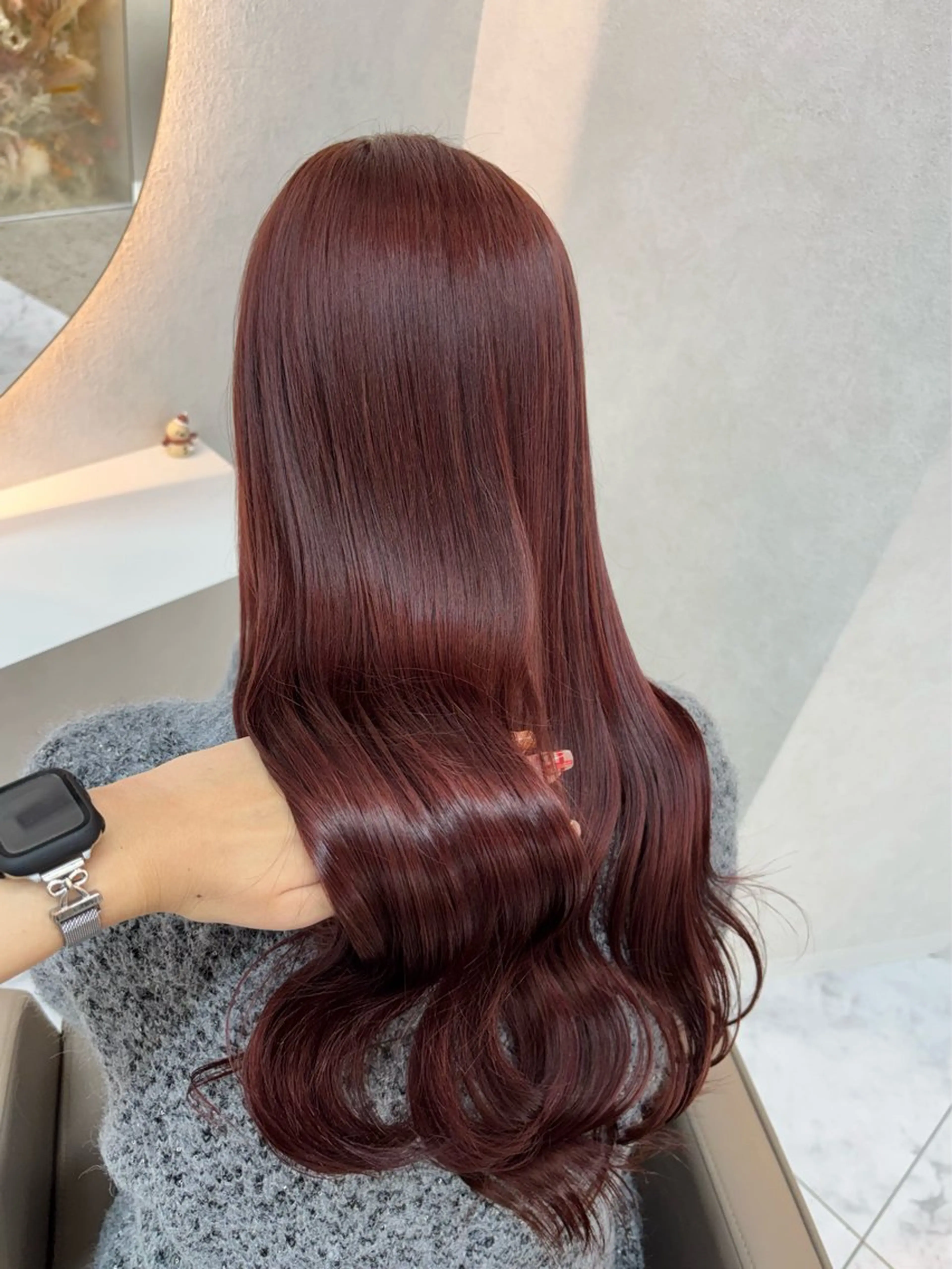 ロング ヘアカラー トリートメント NANA🍊/熊谷 /縮毛矯正/髪質改善のヘアスタイル