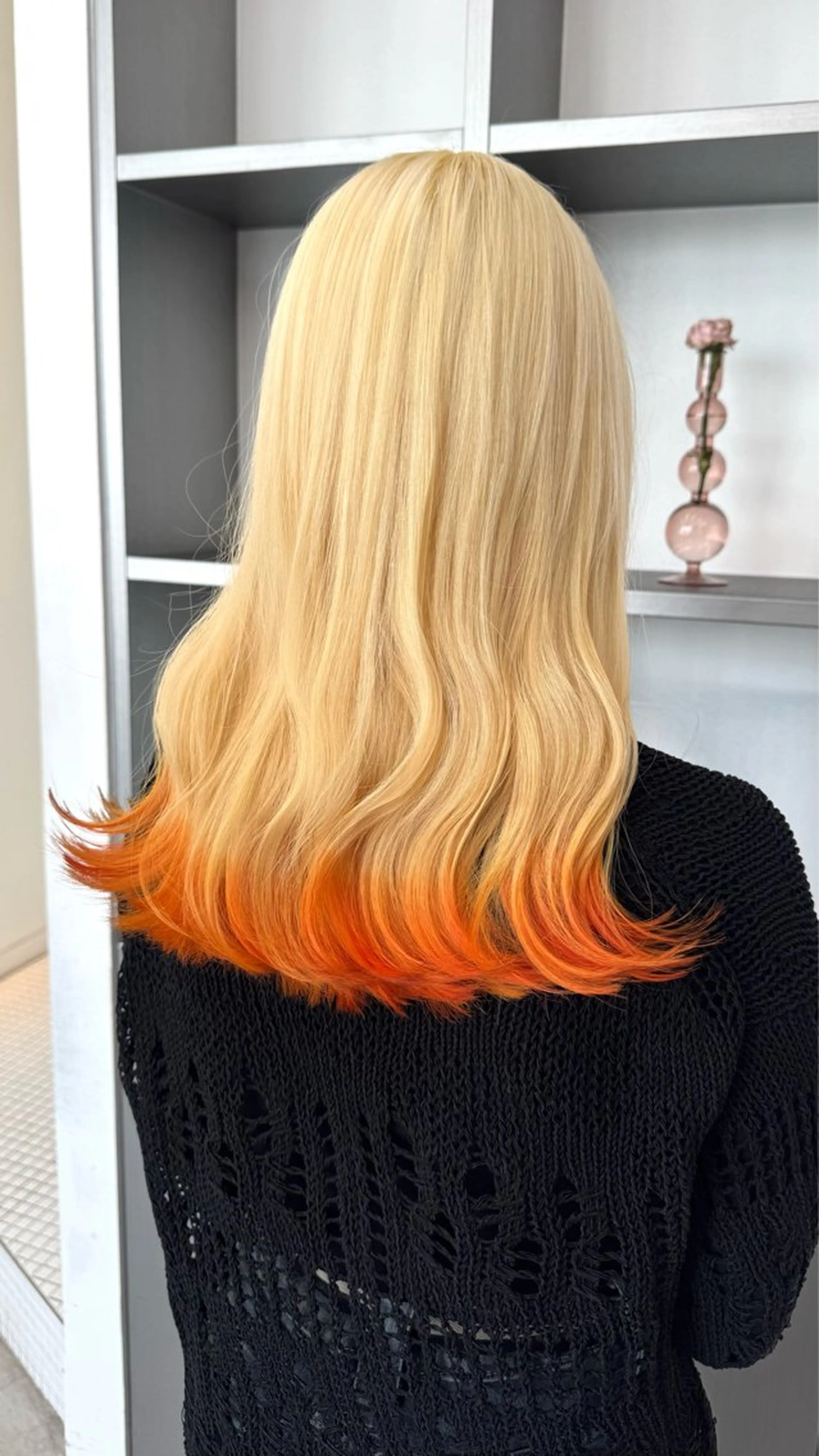 ミディアム カラー ヘアアレンジ カット ヘアカラー トリートメント ヘッドスパ ヘアセット 顔周りカット×透明感 カラー💫AINAのヘアスタイル