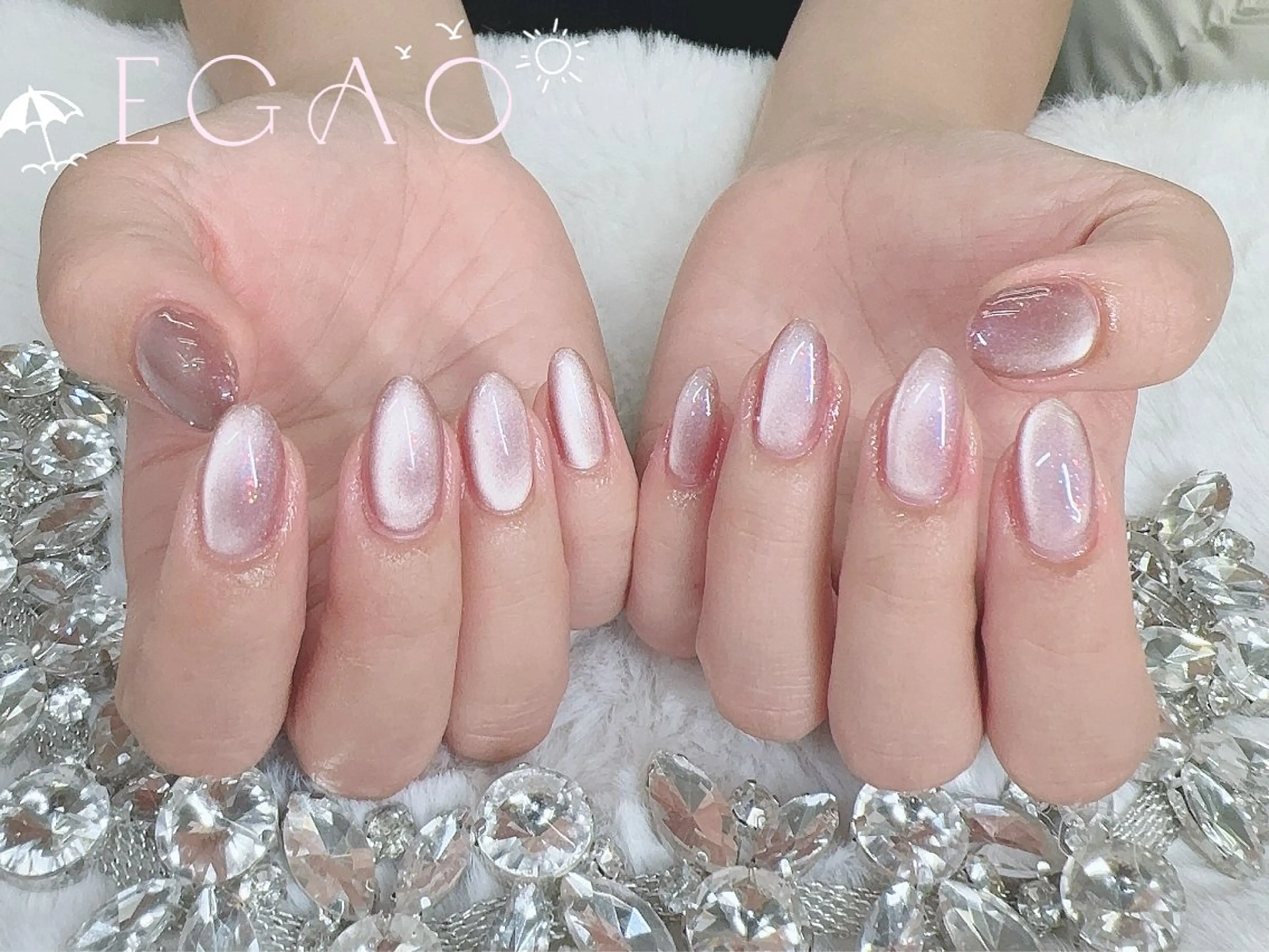 ネイル アートネイル フットネイル フレンチネイル ジェルネイル グラデーション ハンドネイル Egao Nail錦糸町店のネイルデザイン