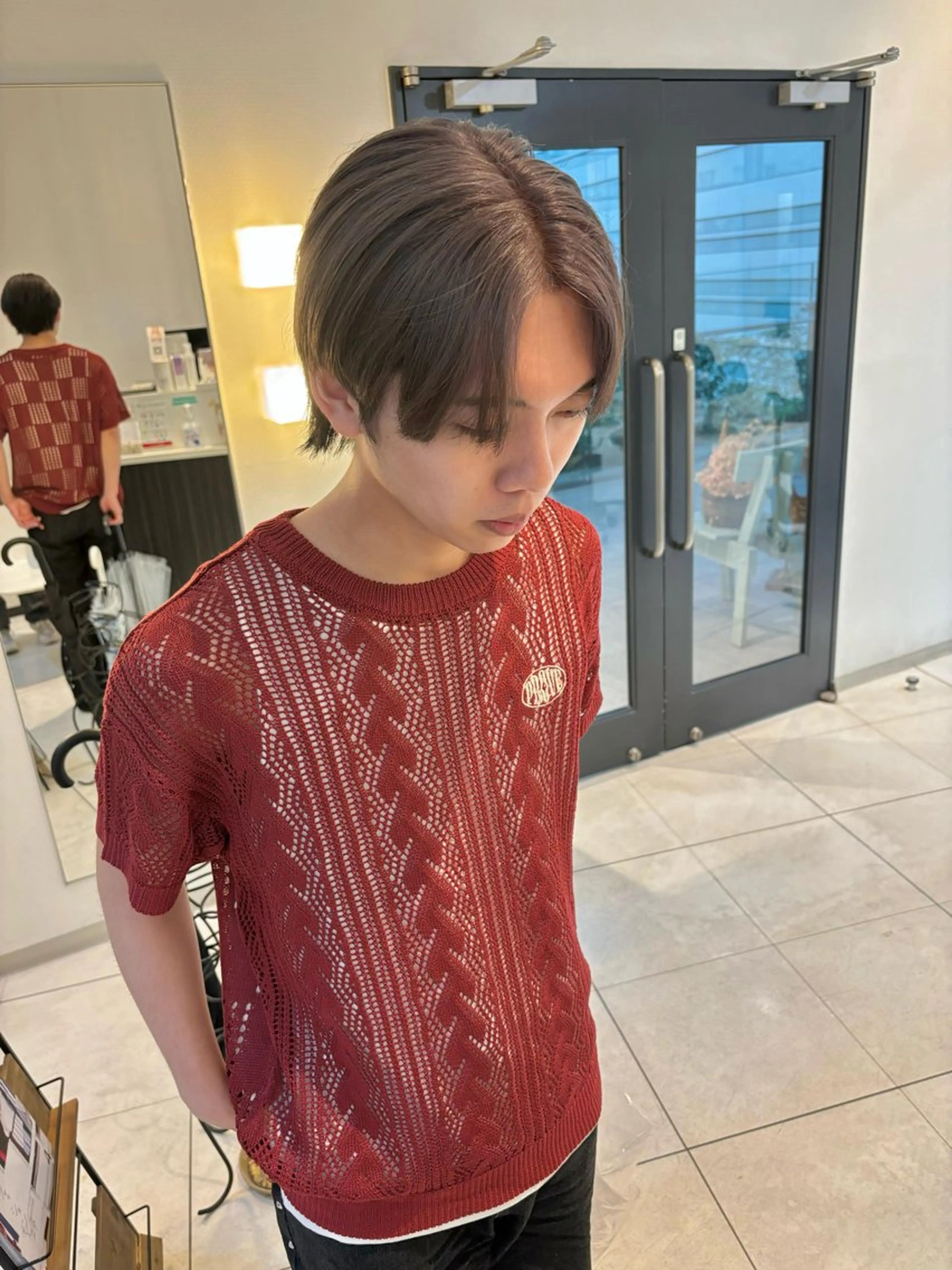 ショート カラー メンズ メンズブリーチ ベージュカラー ブリーチ シルバー シルバーベージュ くさかみさき🌼暖色 /耳つぼ/オタク🌼のヘアスタイル