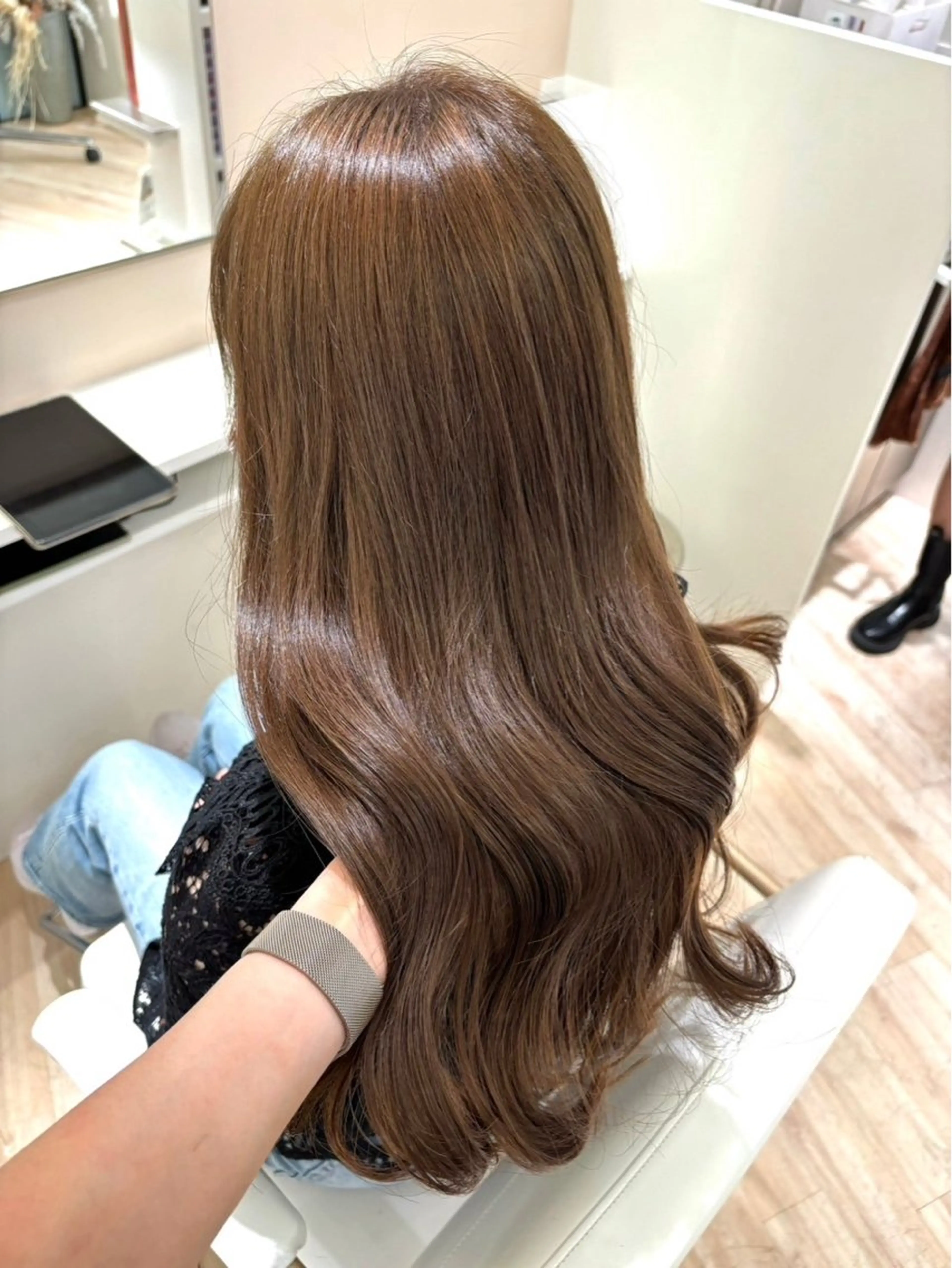 ロング カラー ParveMix 岡本えりかのヘアスタイル