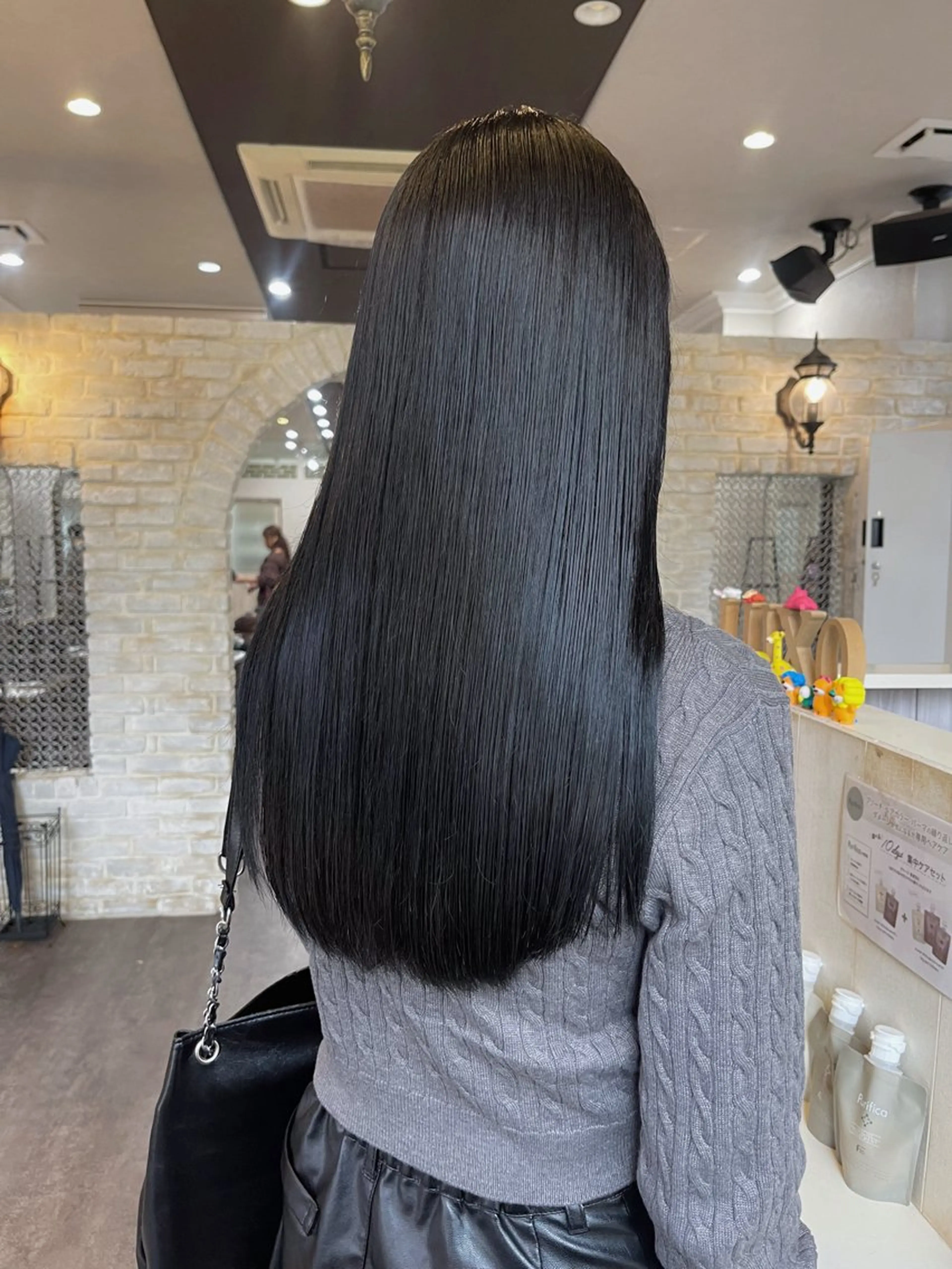 ロング カット 縮毛矯正 カラー🫧アレンジ 🎀REIMIのヘアスタイル